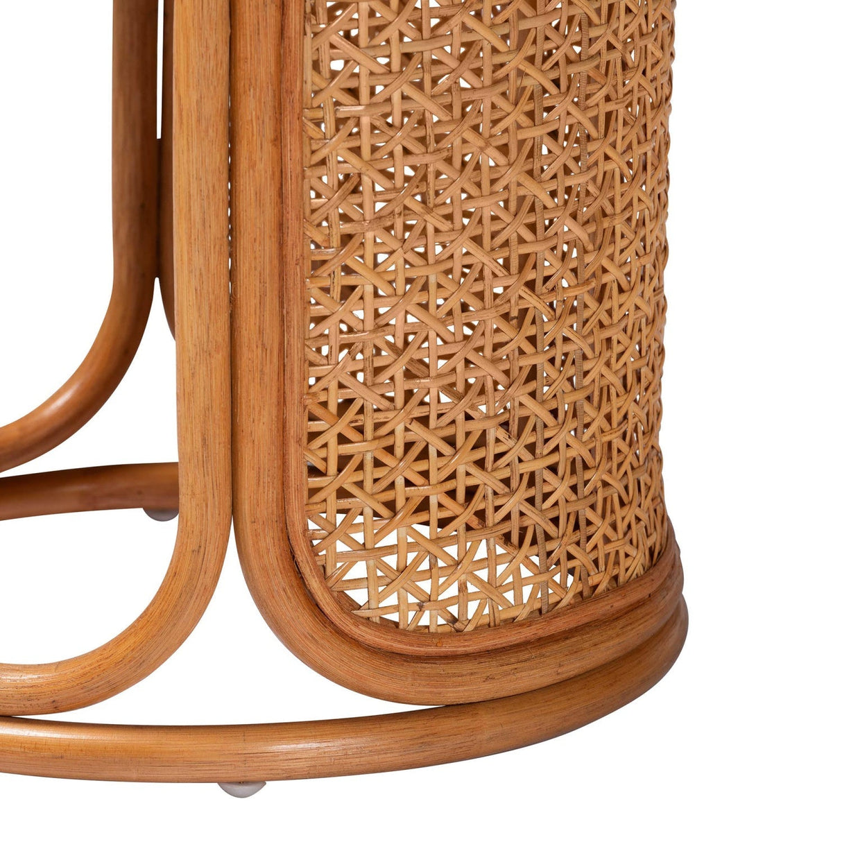 Modern European furniture - Woven Rattan Round End Table - www.oroa.com