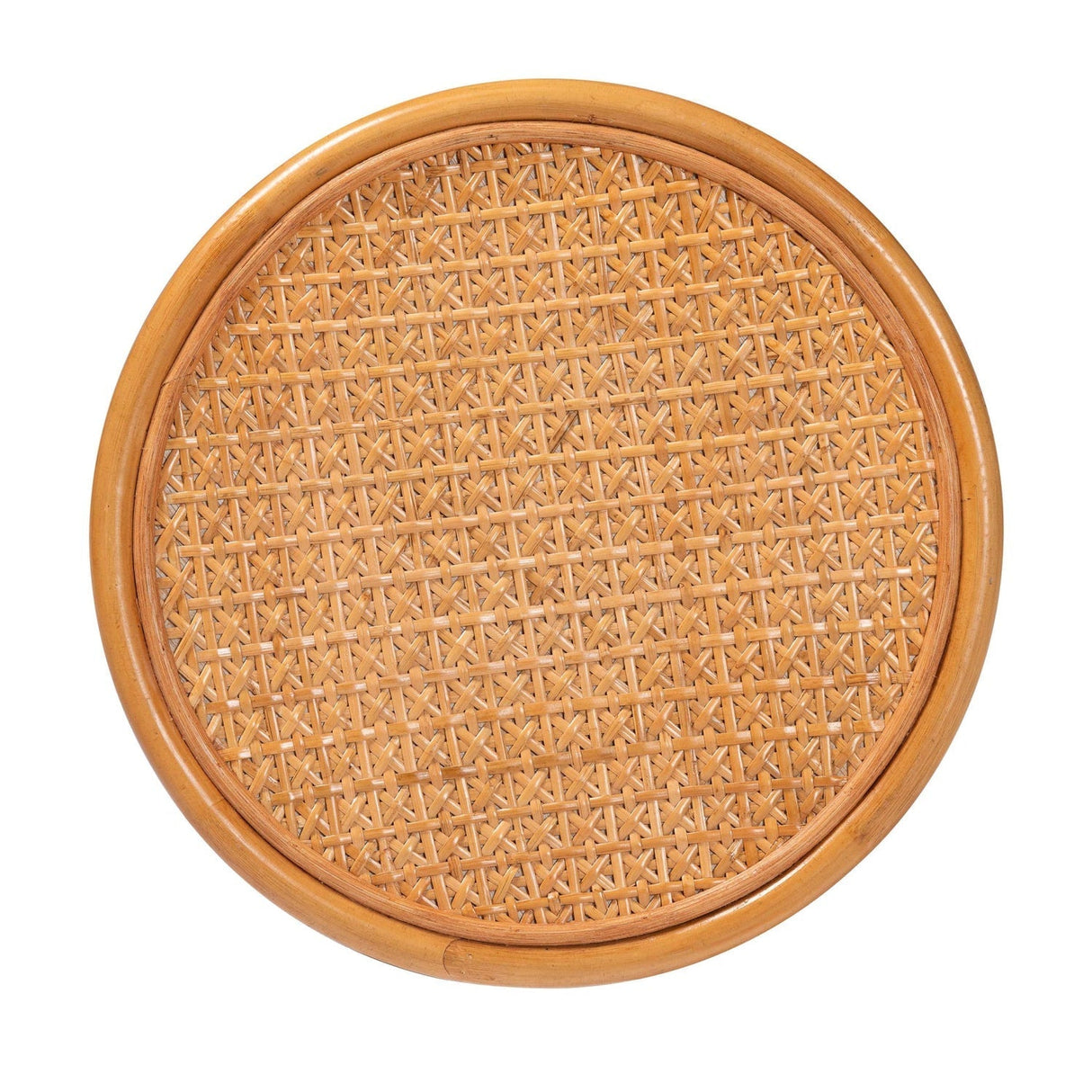 Modern European furniture - Woven Rattan Round End Table - www.oroa.com