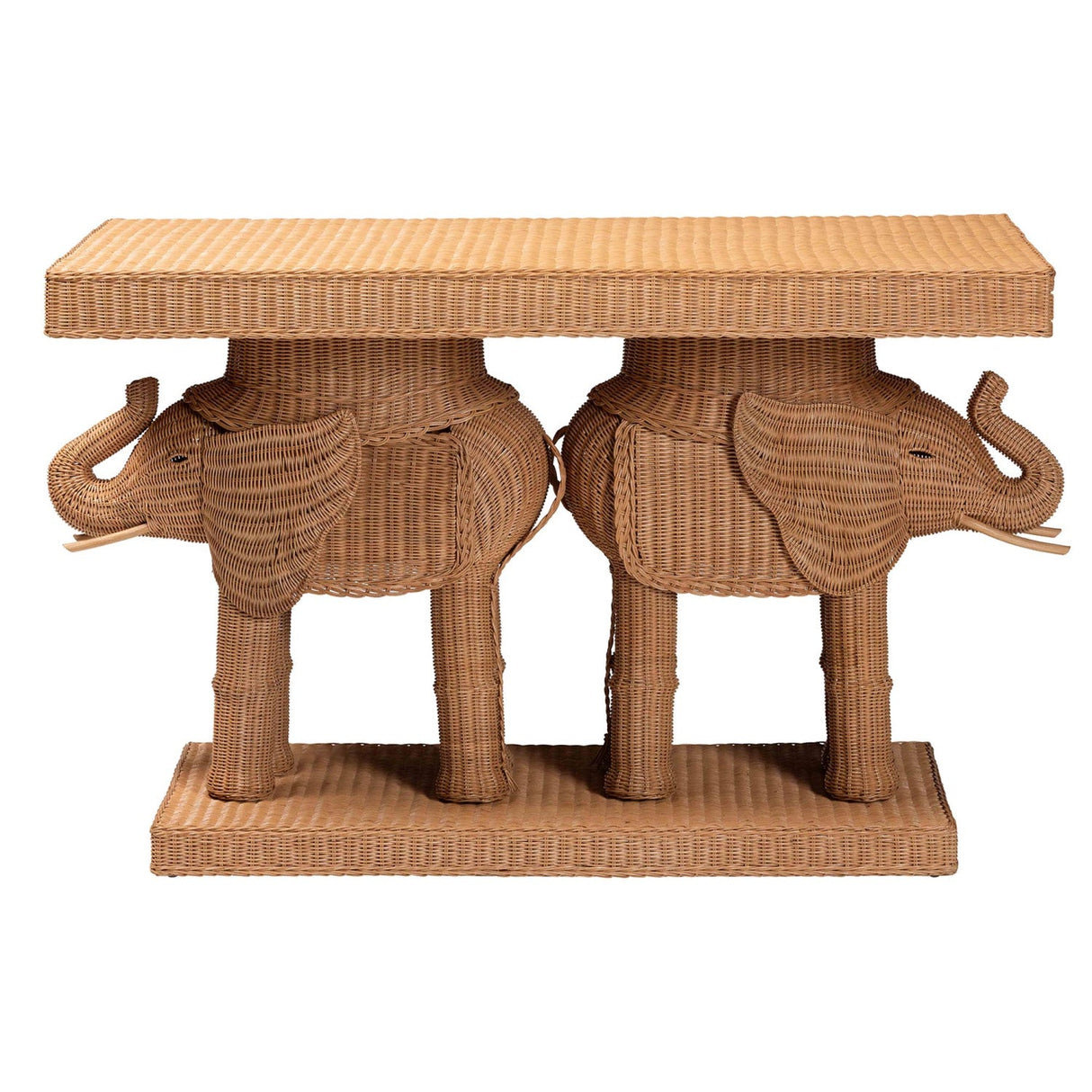 Modern European furniture - Rattan Elephant Console Table - www.oroa.com