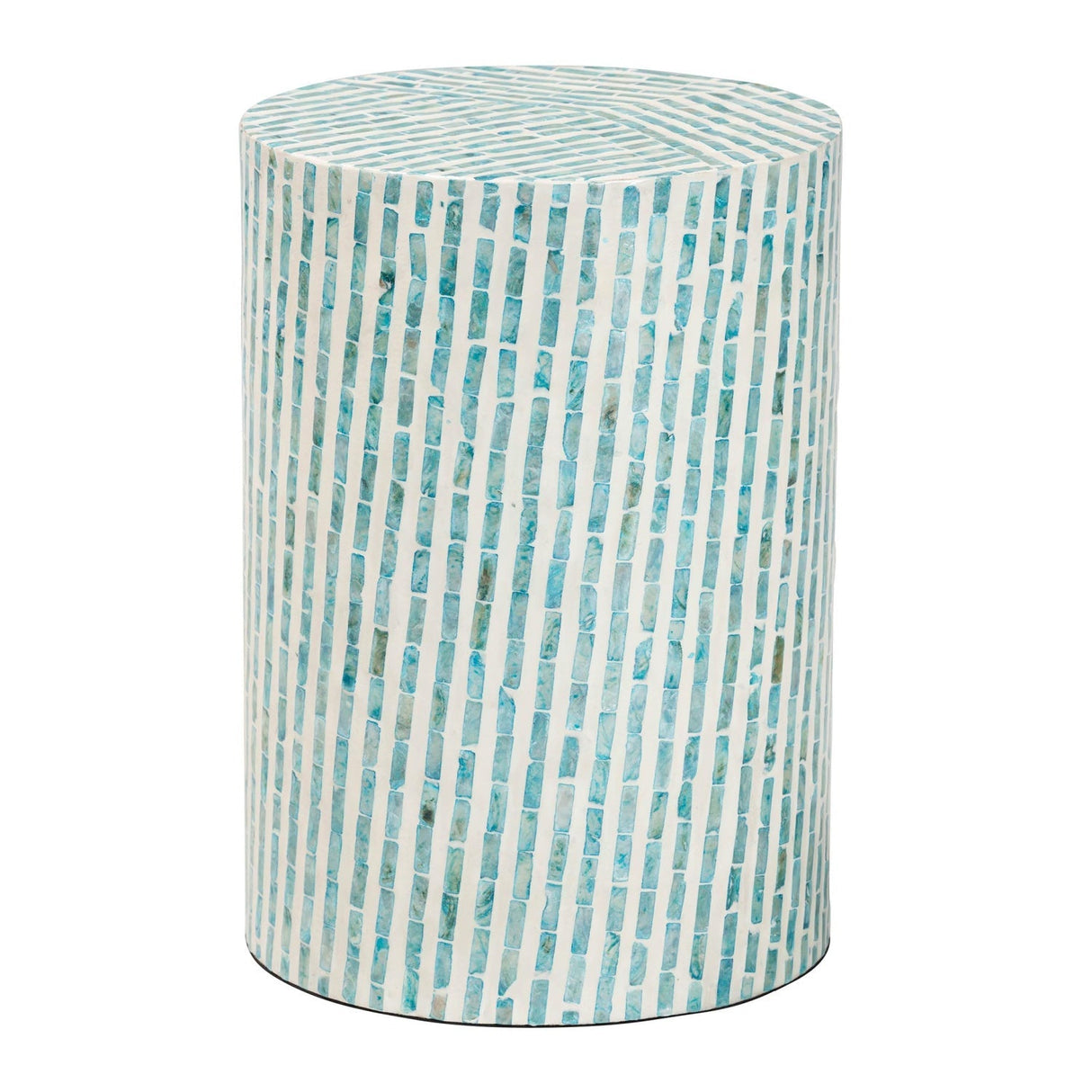Modern European furniture - Blue Mother Of Pearl End Table - www.oroa.com