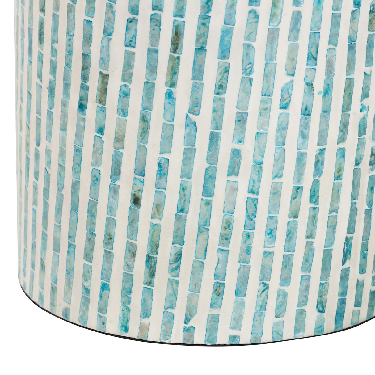 Modern European furniture - Blue Mother Of Pearl End Table - www.oroa.com