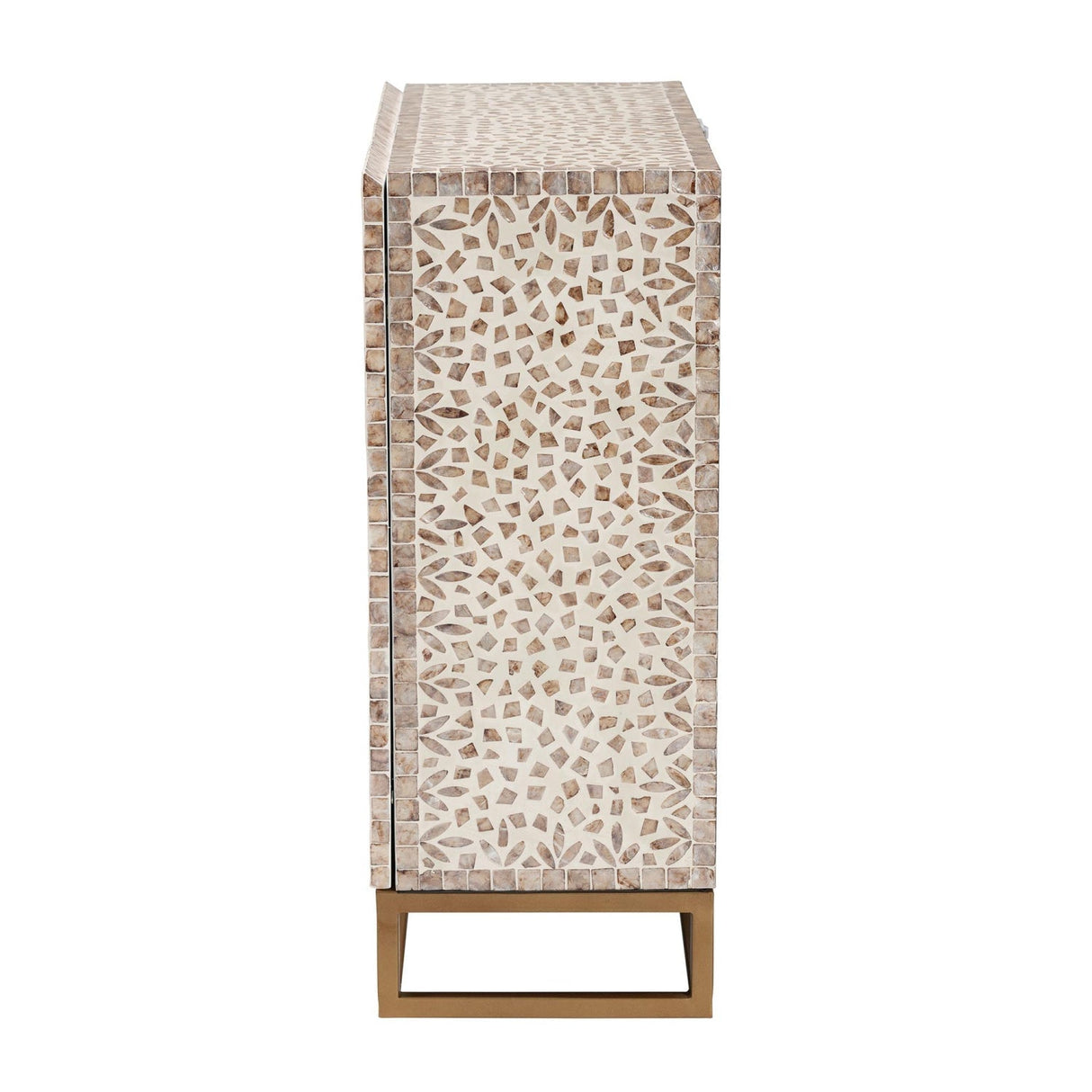 Modern European furniture - Floral Mother Of Pearl Cabinet - www.oroa.com