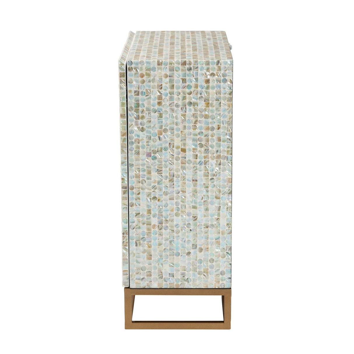 Modern European furniture - Multicolored Mother Of Pearl Cabinet - www.oroa.com