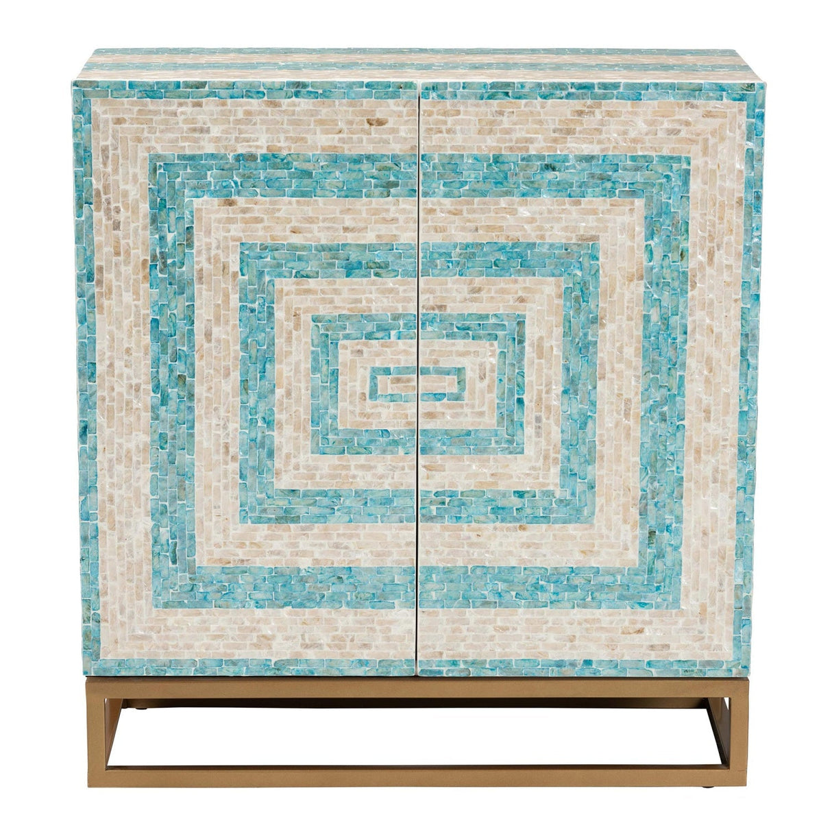 Modern European furniture - Two Toned Mother Of Pearl Cabinet - www.oroa.com