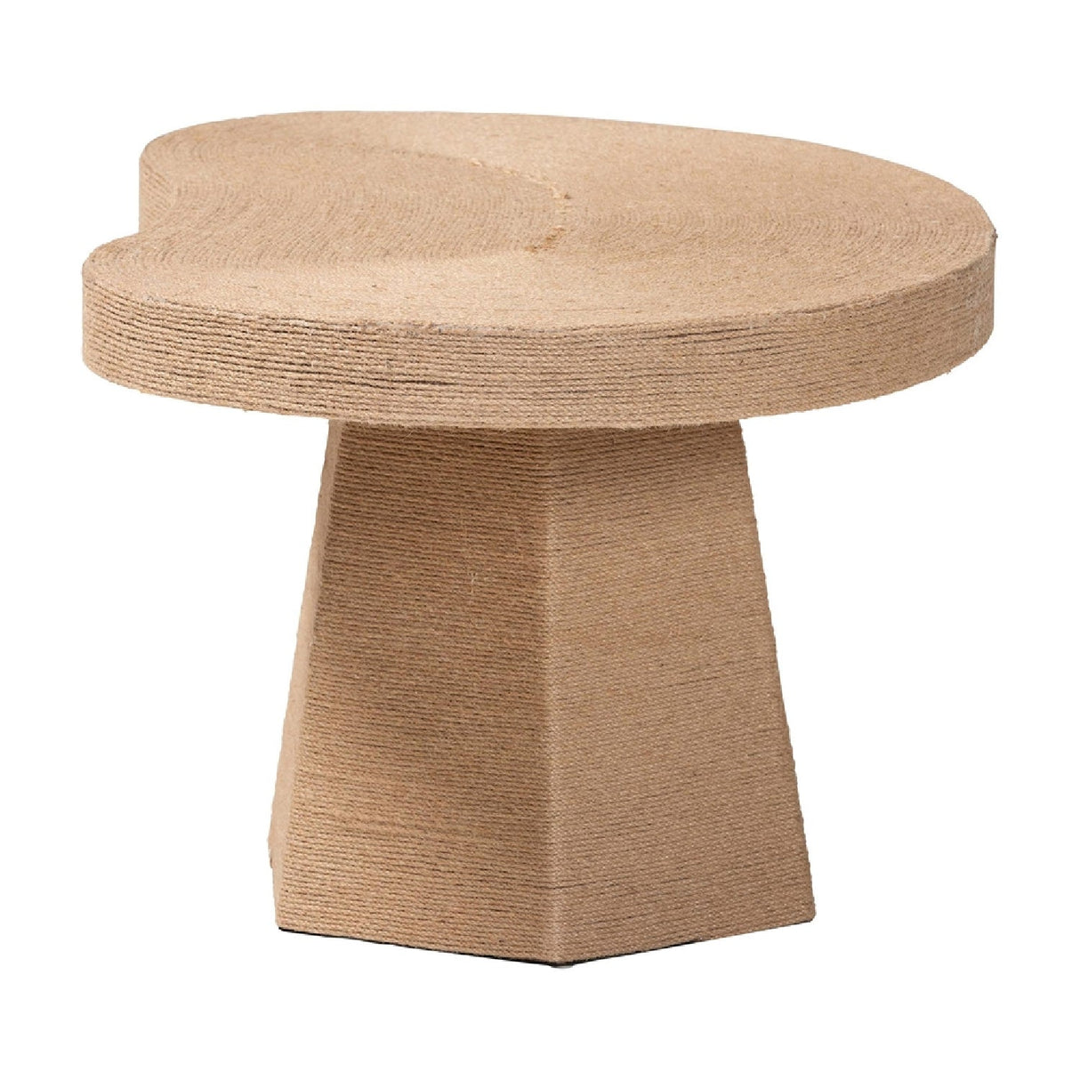 Modern European furniture - Organic Shaped Jute Coffee Table - www.oroa.com