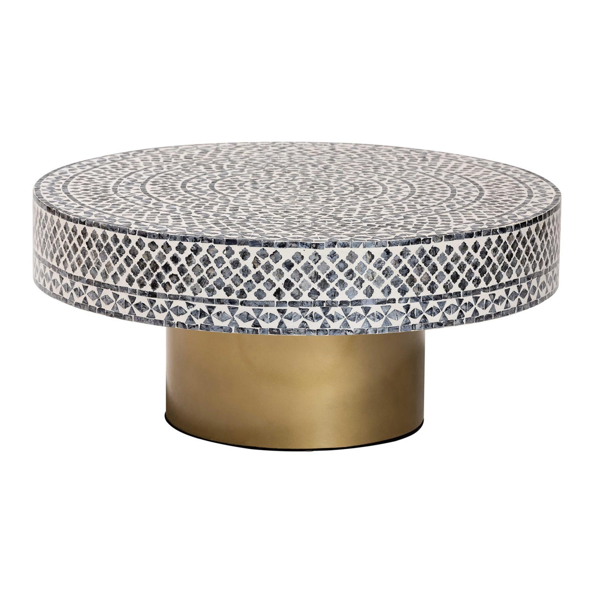 Modern European furniture - Mosaic Capiz Shell Coffee Table - www.oroa.com