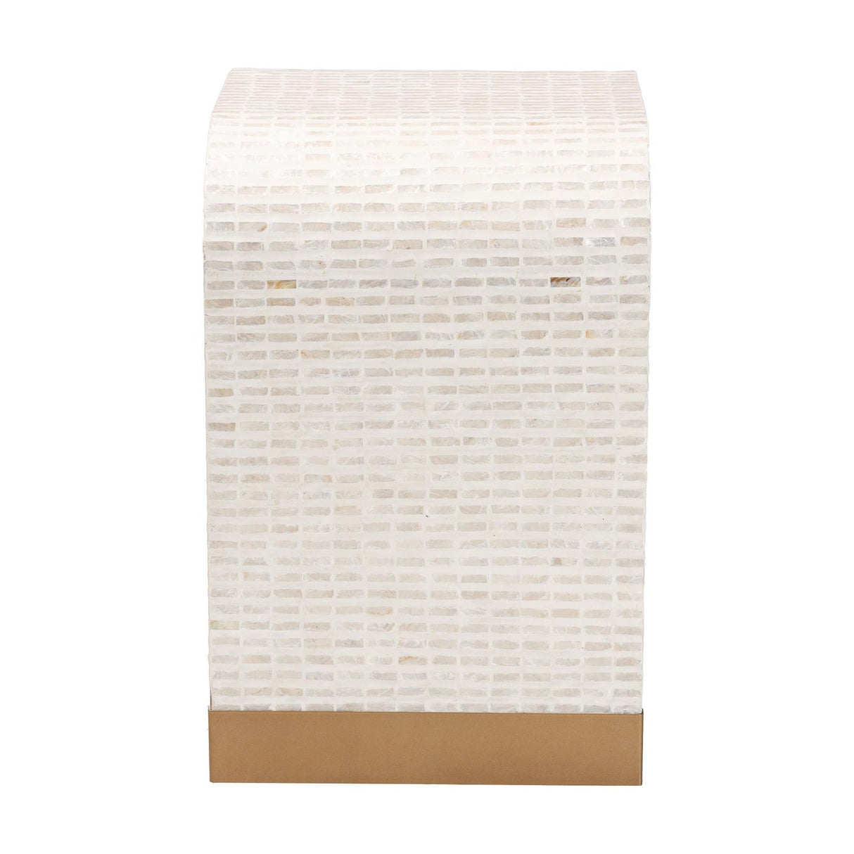 Modern European furniture - White Capiz Shell Accent Tables 3 - www.oroa.com