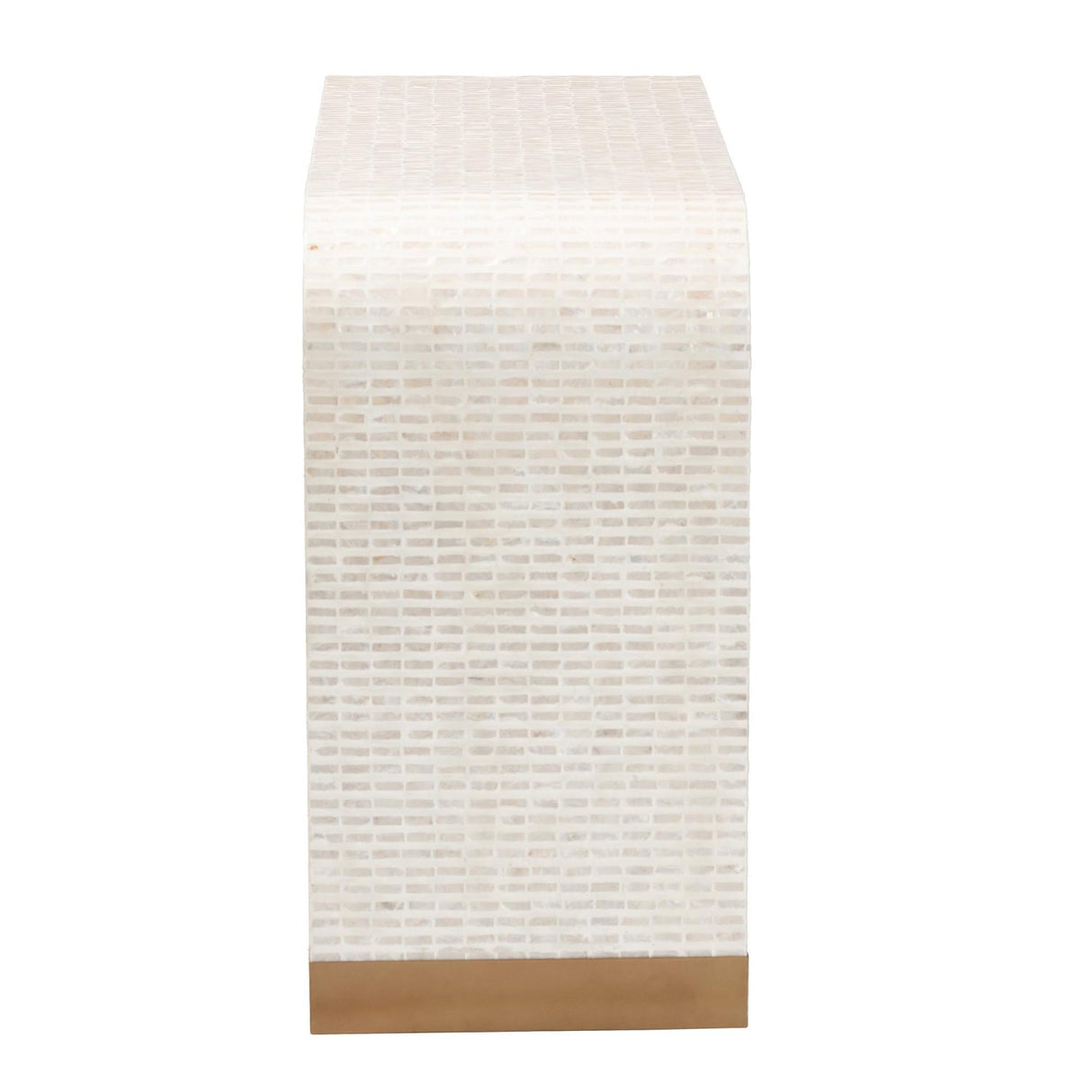 Modern European furniture - White Capiz Shell Console Table - www.oroa.com