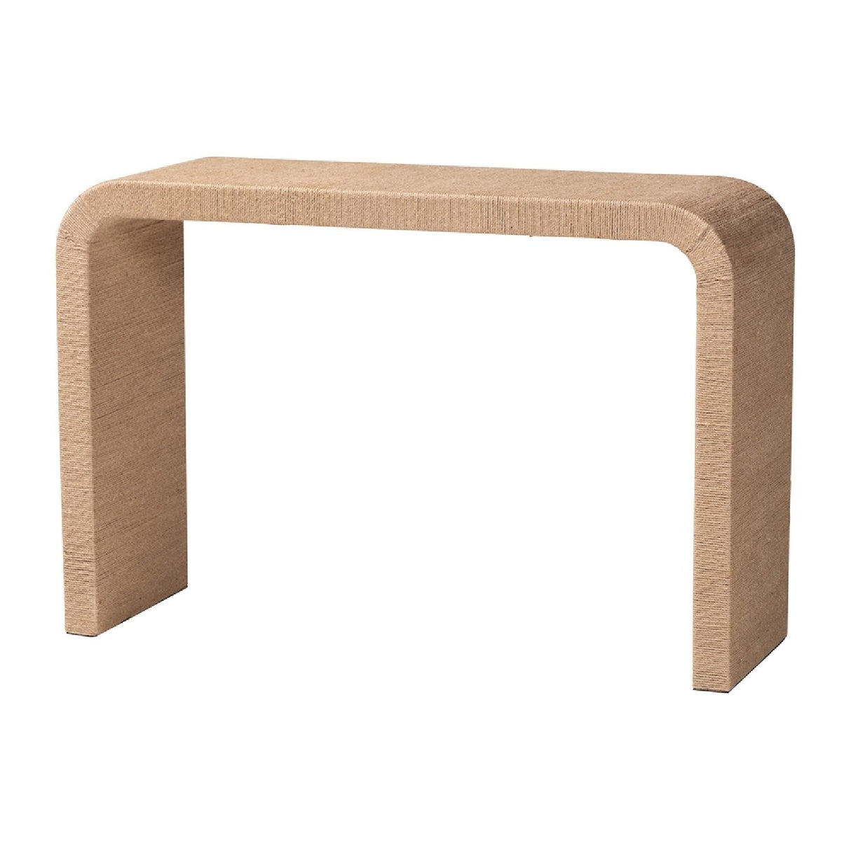 Modern European furniture - Woven Jute Japandi Console Table - www.oroa.com