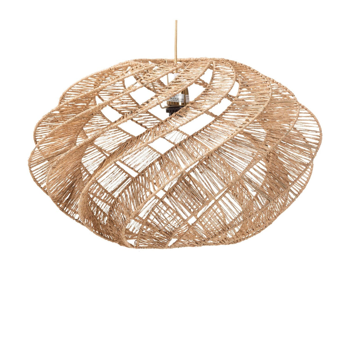 Modern European furniture - Jute Spiral Pendant Lamp - www.oroa.com