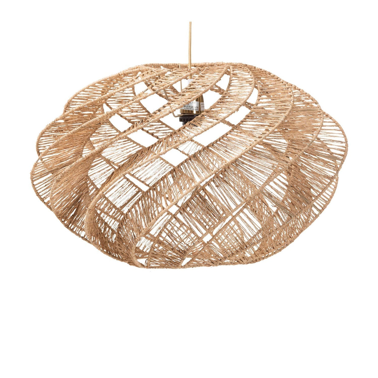 Modern European furniture - Jute Spiral Pendant Lamp - www.oroa.com