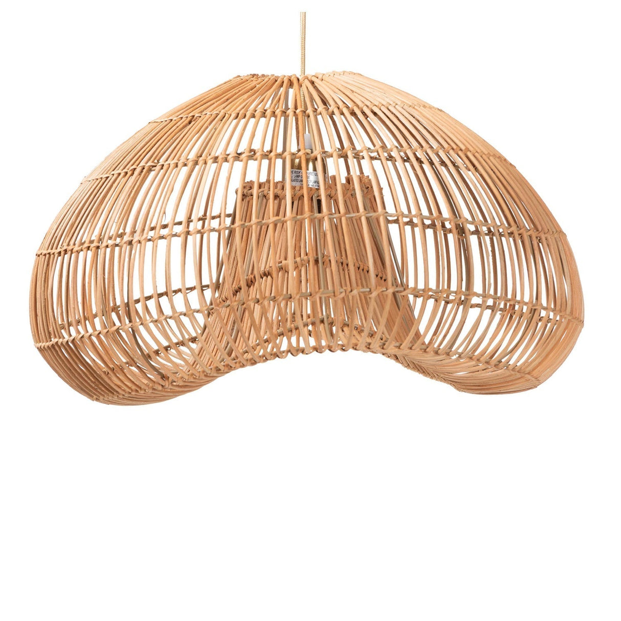 Modern European furniture - Natural Rattan Dome Pendant Lamp - www.oroa.com