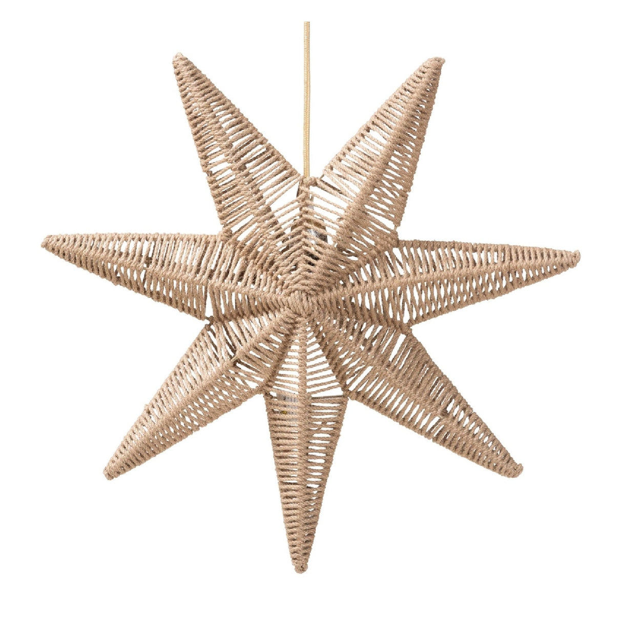 Modern European furniture - Star Shaped Jute Pendant Lamp - www.oroa.com