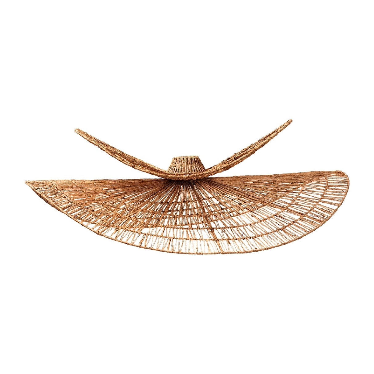 Modern European furniture - Woven Jute Floral Pendant Lamp - www.oroa.com