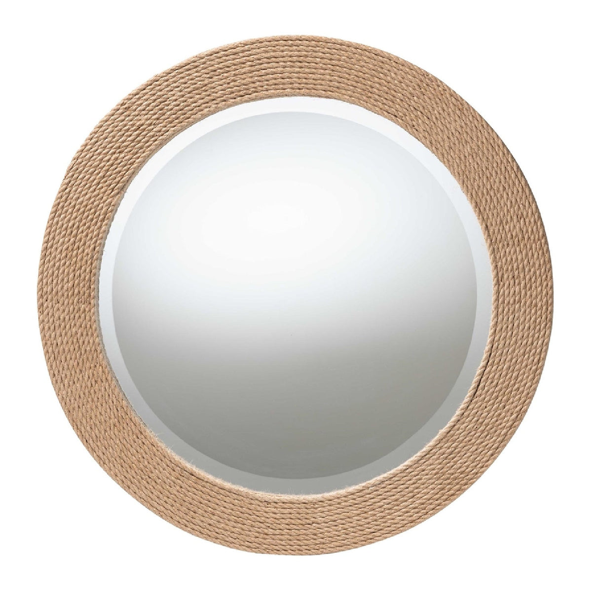 Modern European furniture - Woven Rope Round Mirror - www.oroa.com
