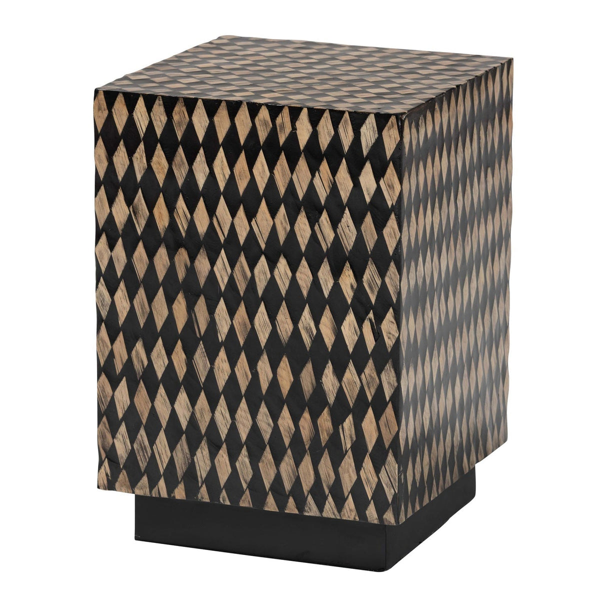 Modern European furniture - Diamond Pattern Bamboo End Table - www.oroa.com