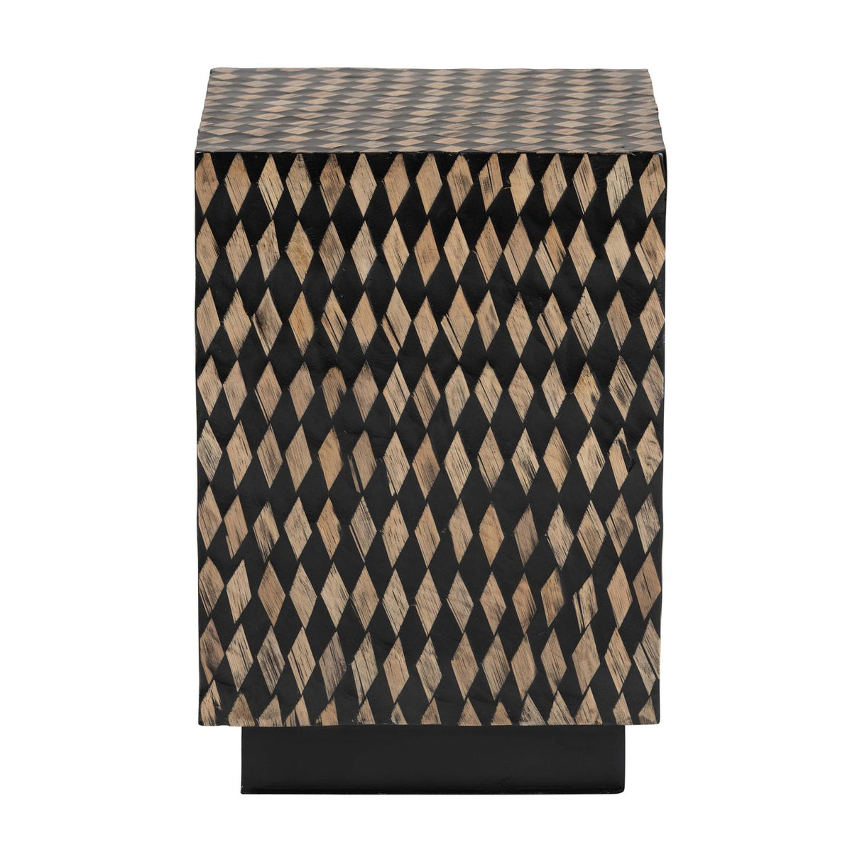 Modern European furniture - Diamond Pattern Bamboo End Table - www.oroa.com