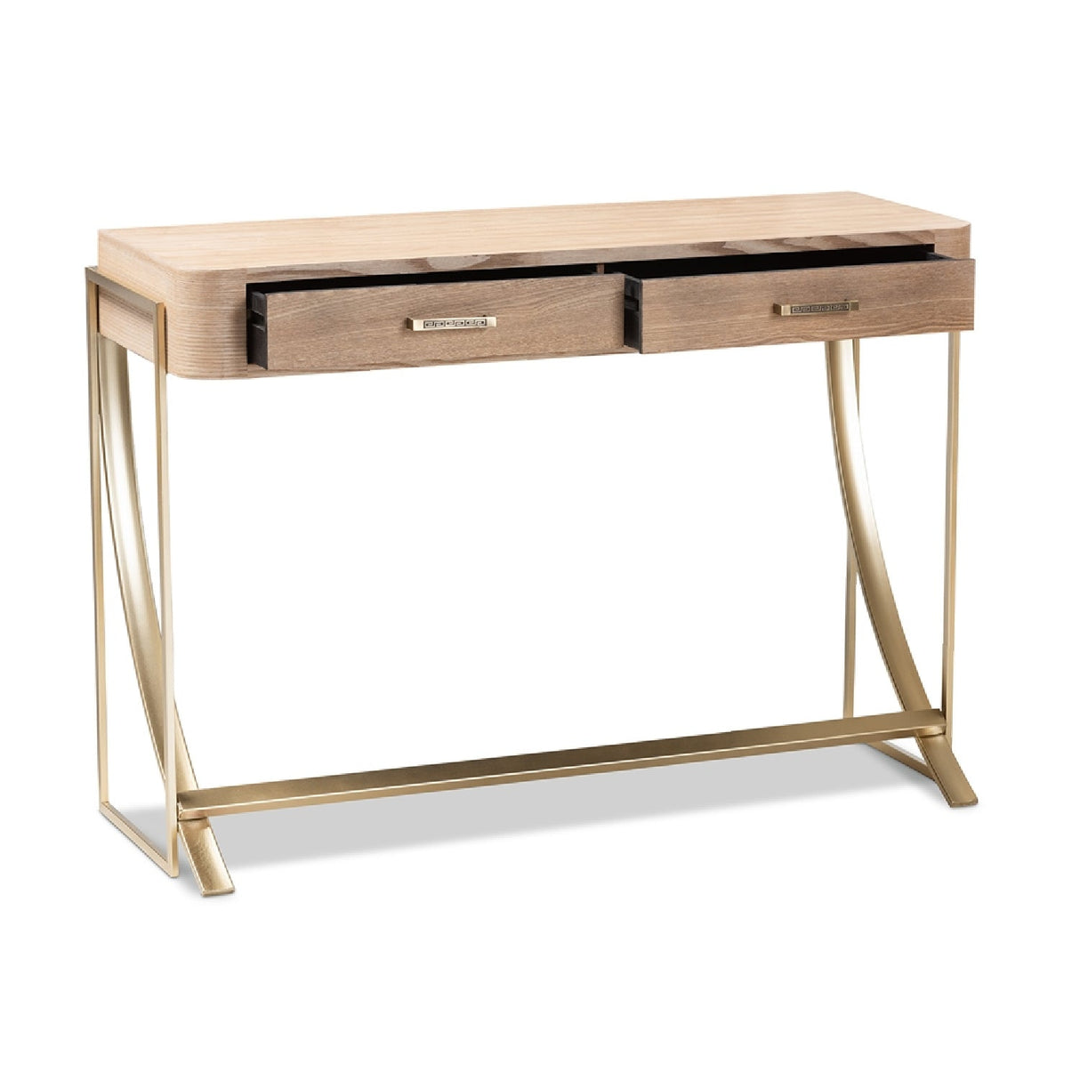 Modern European furniture - 2 Drawer Wooden Console Table - www.oroa.com