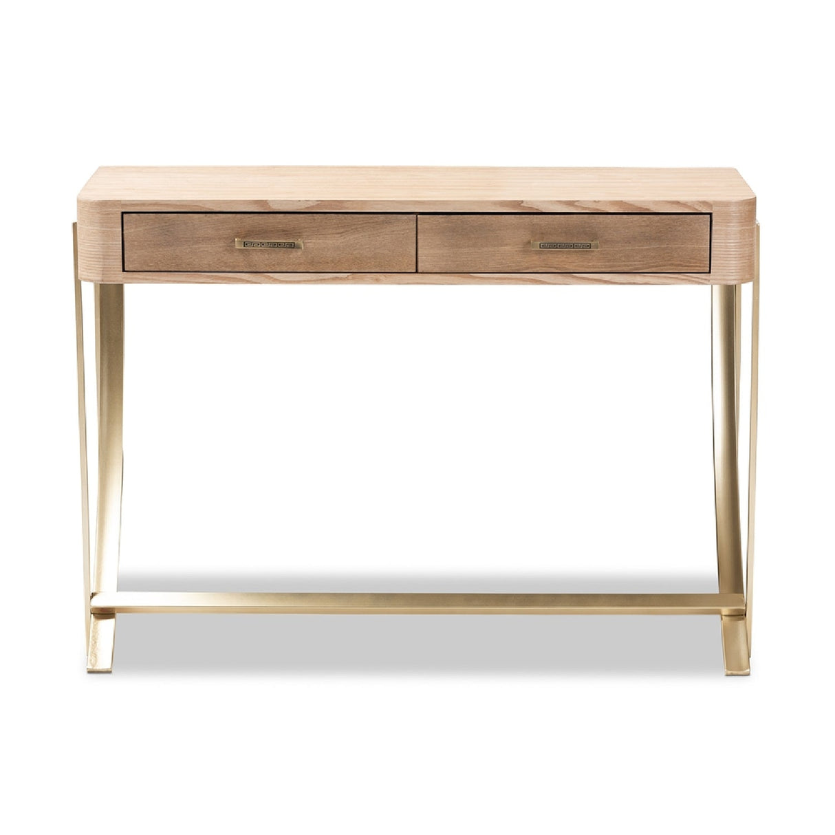 Modern European furniture - 2 Drawer Wooden Console Table - www.oroa.com
