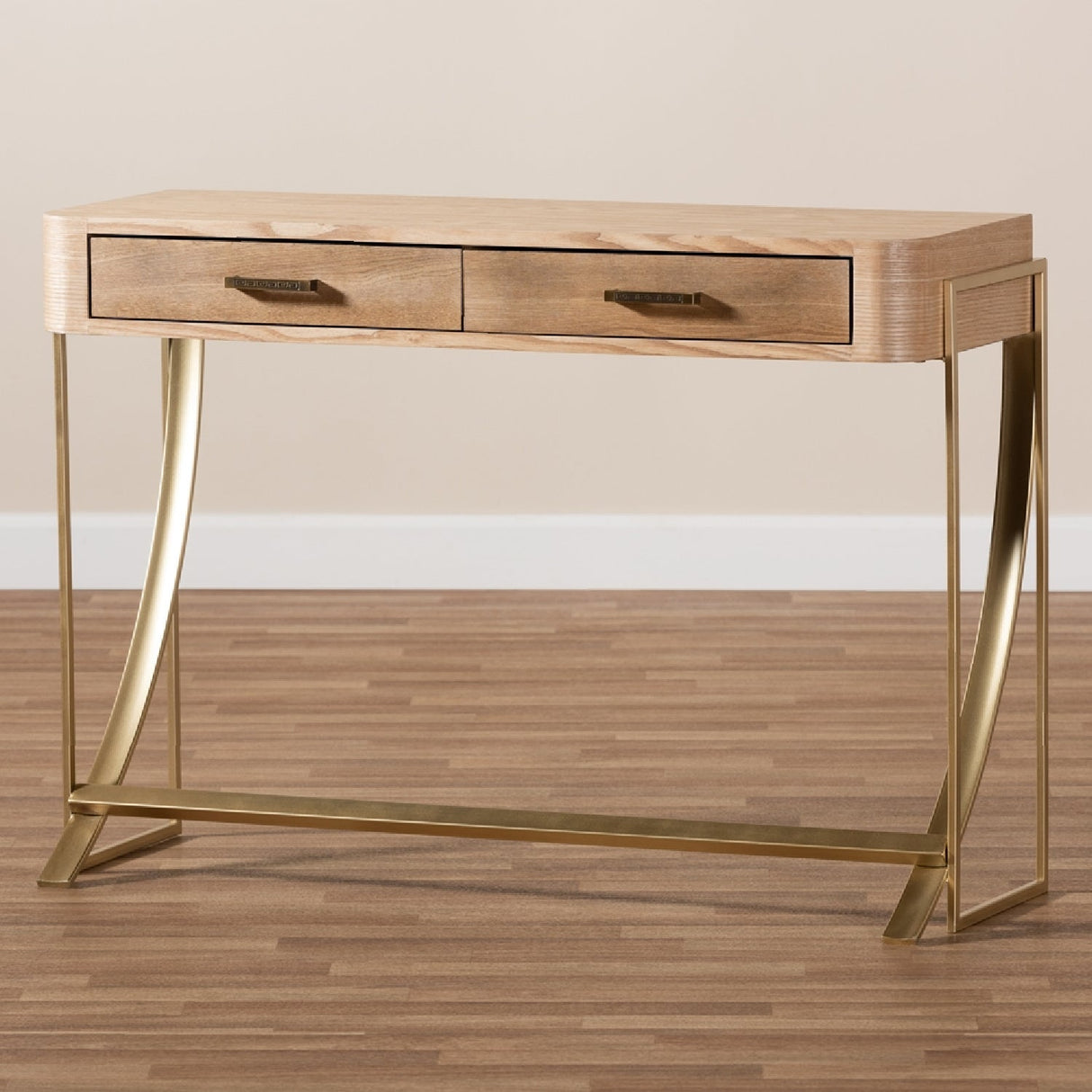 Modern European furniture - 2 Drawer Wooden Console Table - www.oroa.com