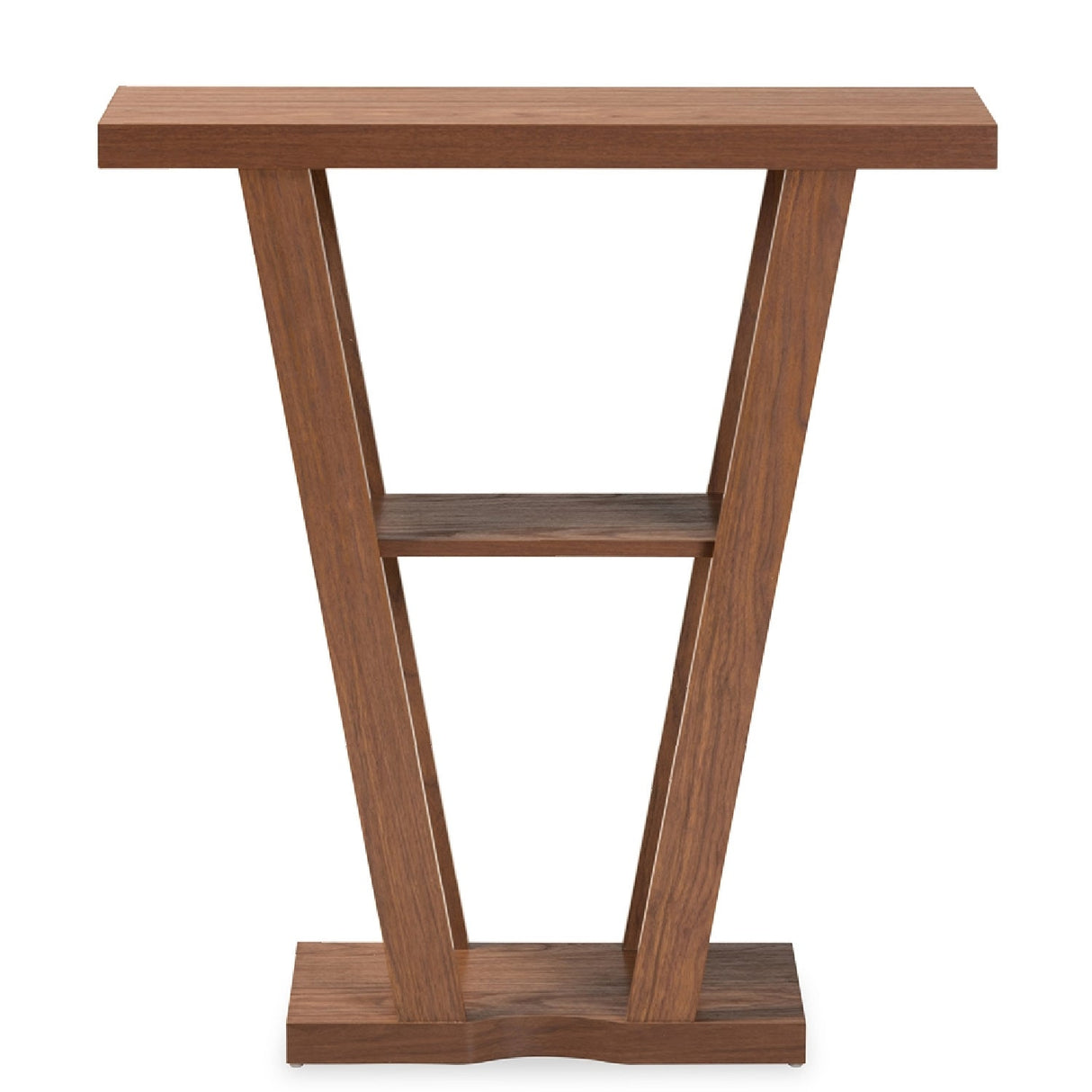 Modern European furniture - Walnut Angular Console Table - www.oroa.com