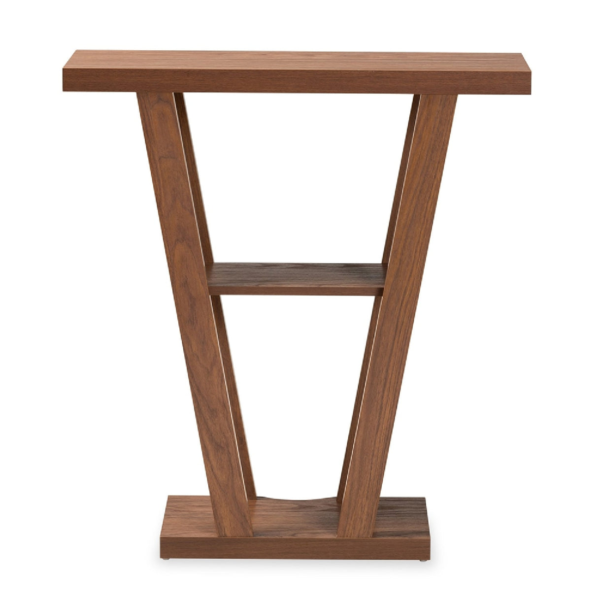 Modern European furniture - Walnut Angular Console Table - www.oroa.com
