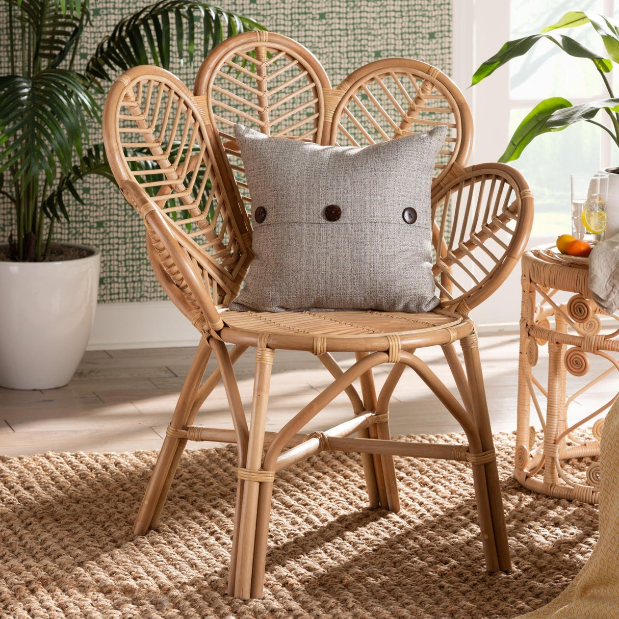 Modern European furniture - Flora Inspired Back Accent Chair - www.oroa.com