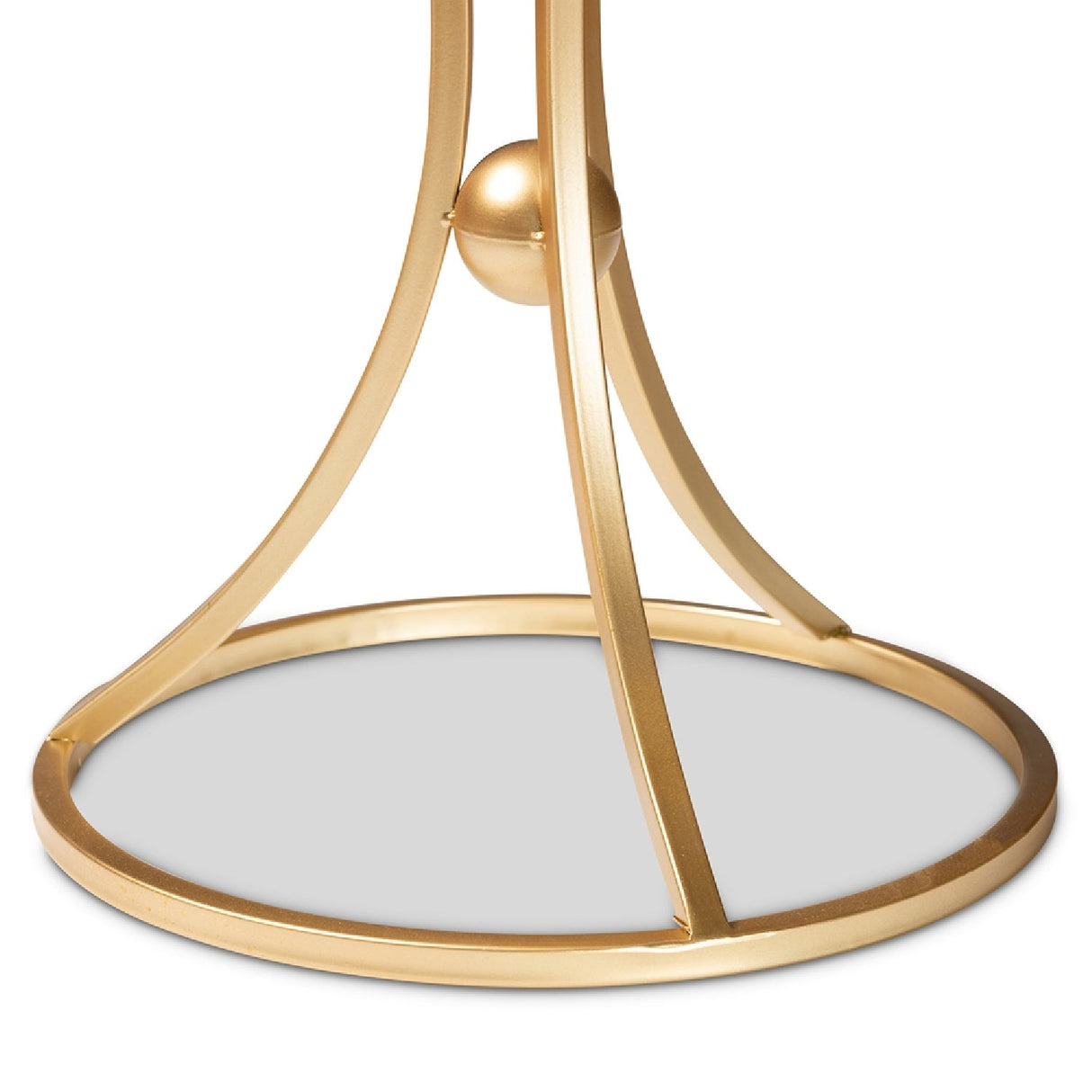 Modern European furniture - Gold Concave Marble End Table - www.oroa.com