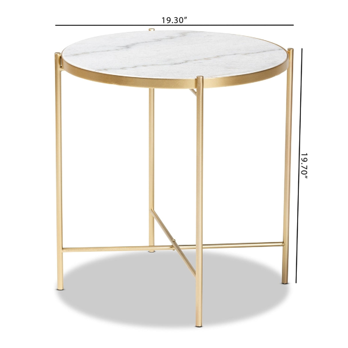 Modern European furniture - Round Marble End Table - www.oroa.com