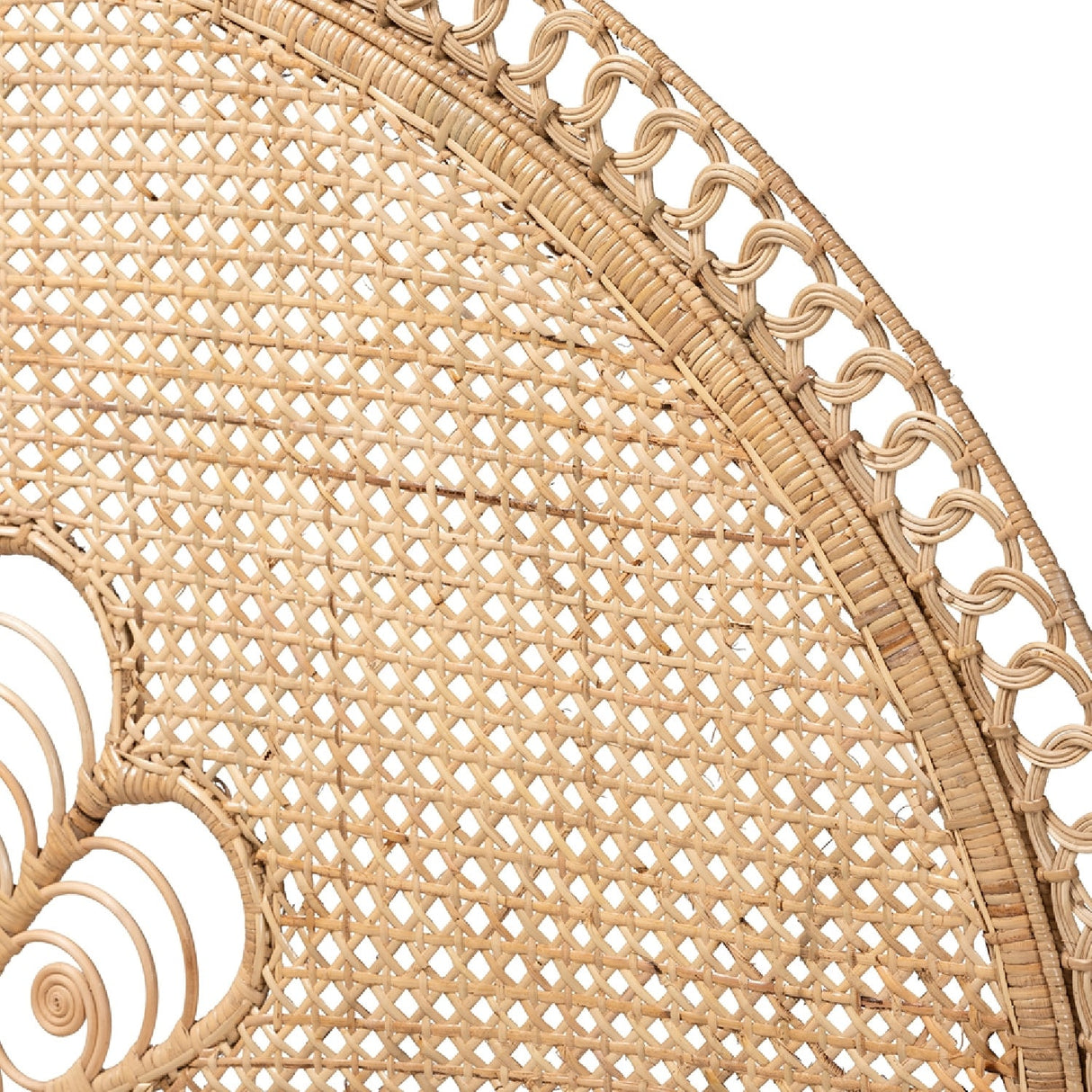 Modern European furniture - Rattan Bohemian Quuen Size Headboard - www.oroa.com