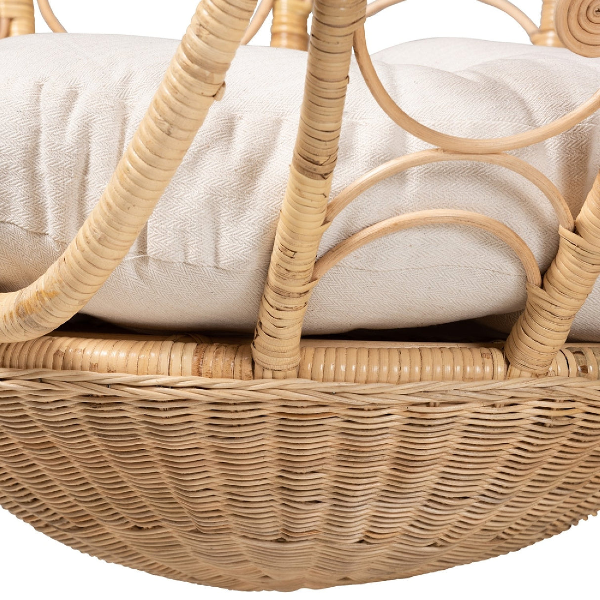 Modern European furniture - Woven Indoor Semi Outdooor Rattan Hanging Chair - www.oroa.com