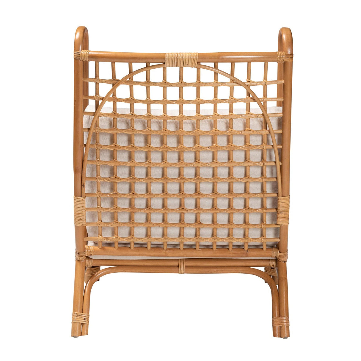 Modern European furniture - Lattice Rattan Accent Chair - www.oroa.com