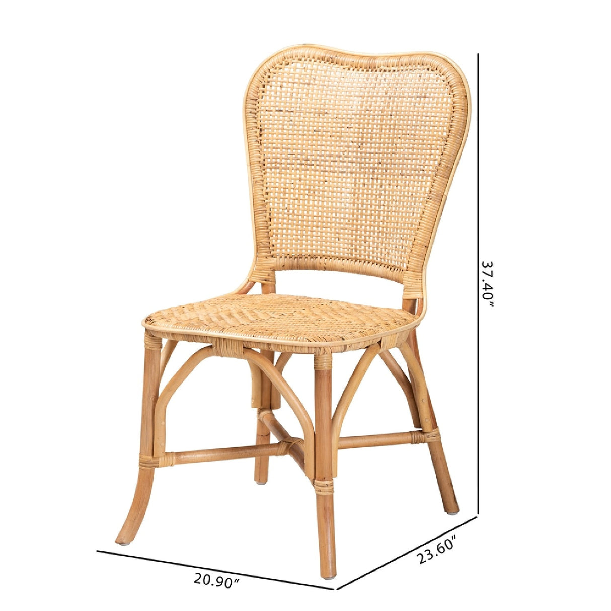 Modern European furniture - Natural Rattan Dining Chair - www.oroa.com