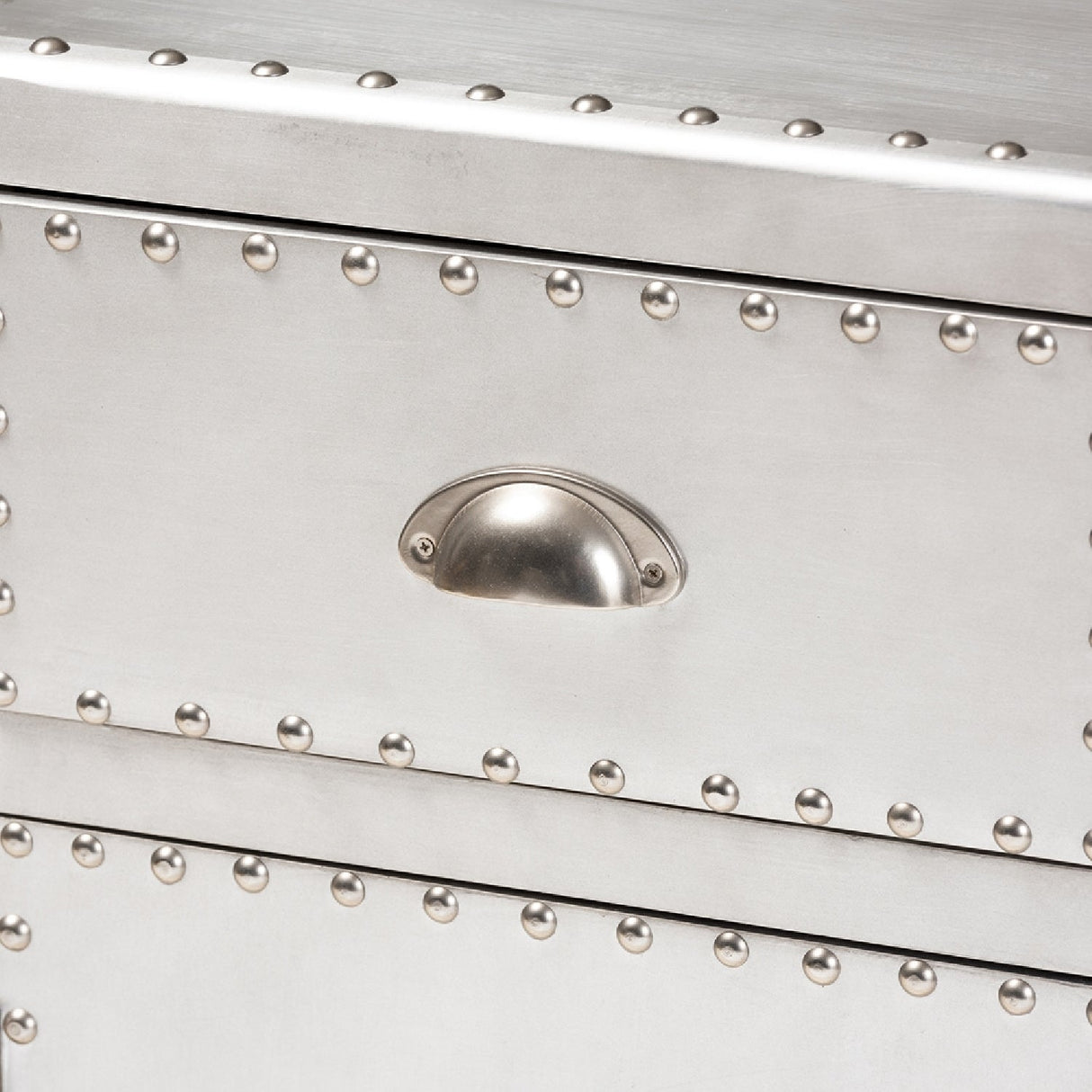 Silver Industrial Storage Cabinet | Bali Loom Serge | Oroa.com