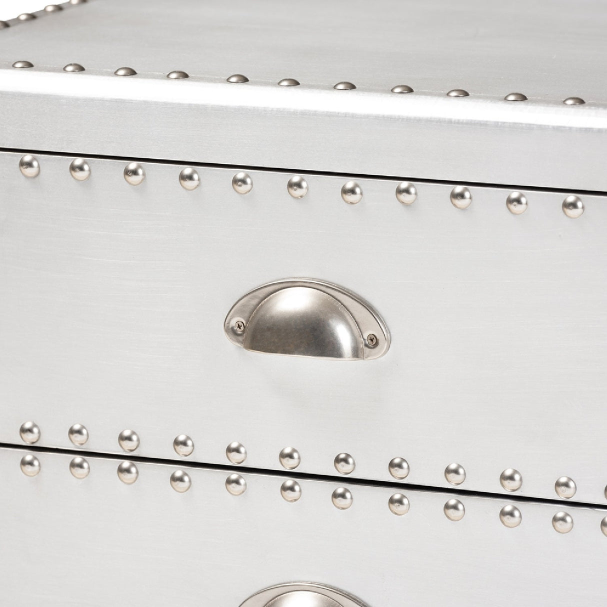 Modern European furniture - Silver 3 Drawer End Table - www.oroa.com