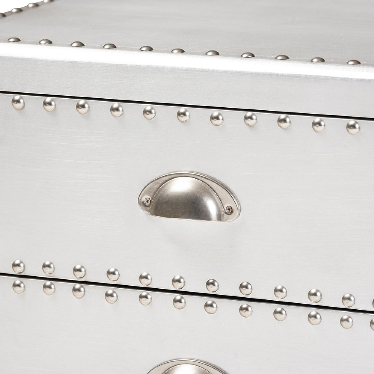 Modern European furniture - Silver 3 Drawer End Table - www.oroa.com