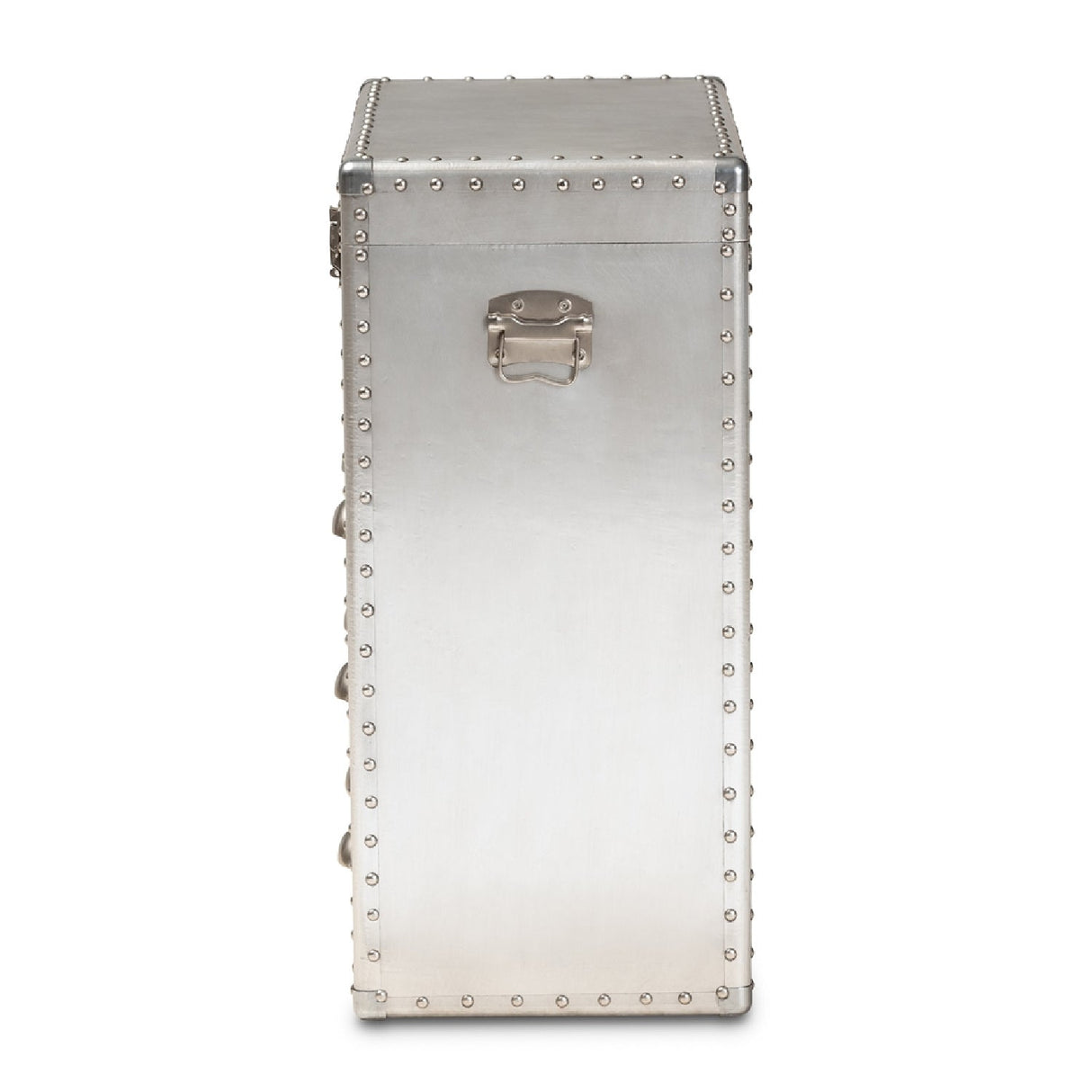 Silver Industrial Storage Cabinet | Bali Loom Serge | Oroa.com