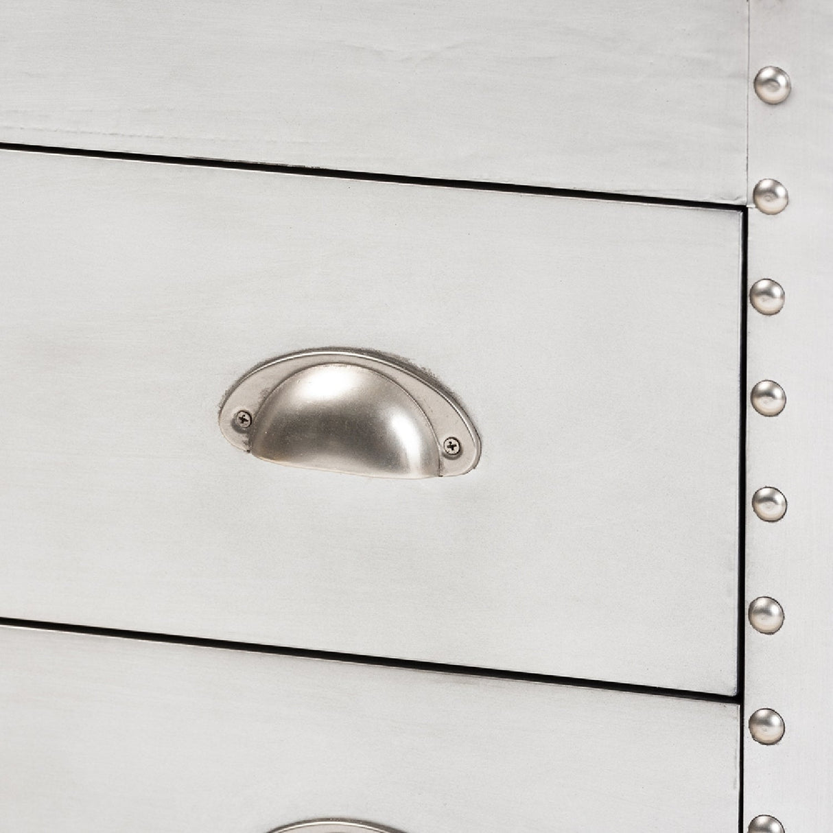 Silver Industrial Storage Cabinet | Bali Loom Serge | Oroa.com