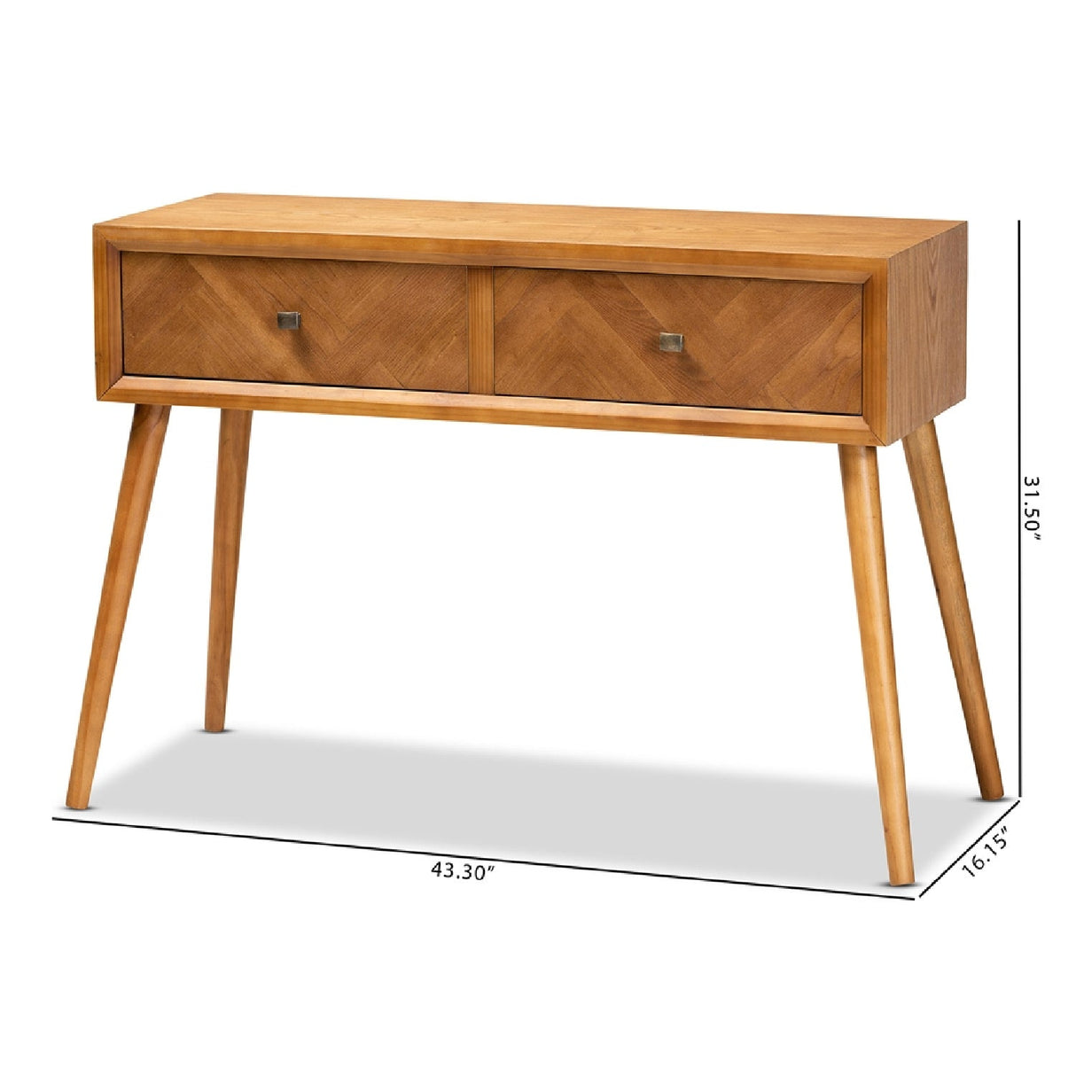 Modern European furniture - Wooden 2 Drawer Console Table - www.oroa.com