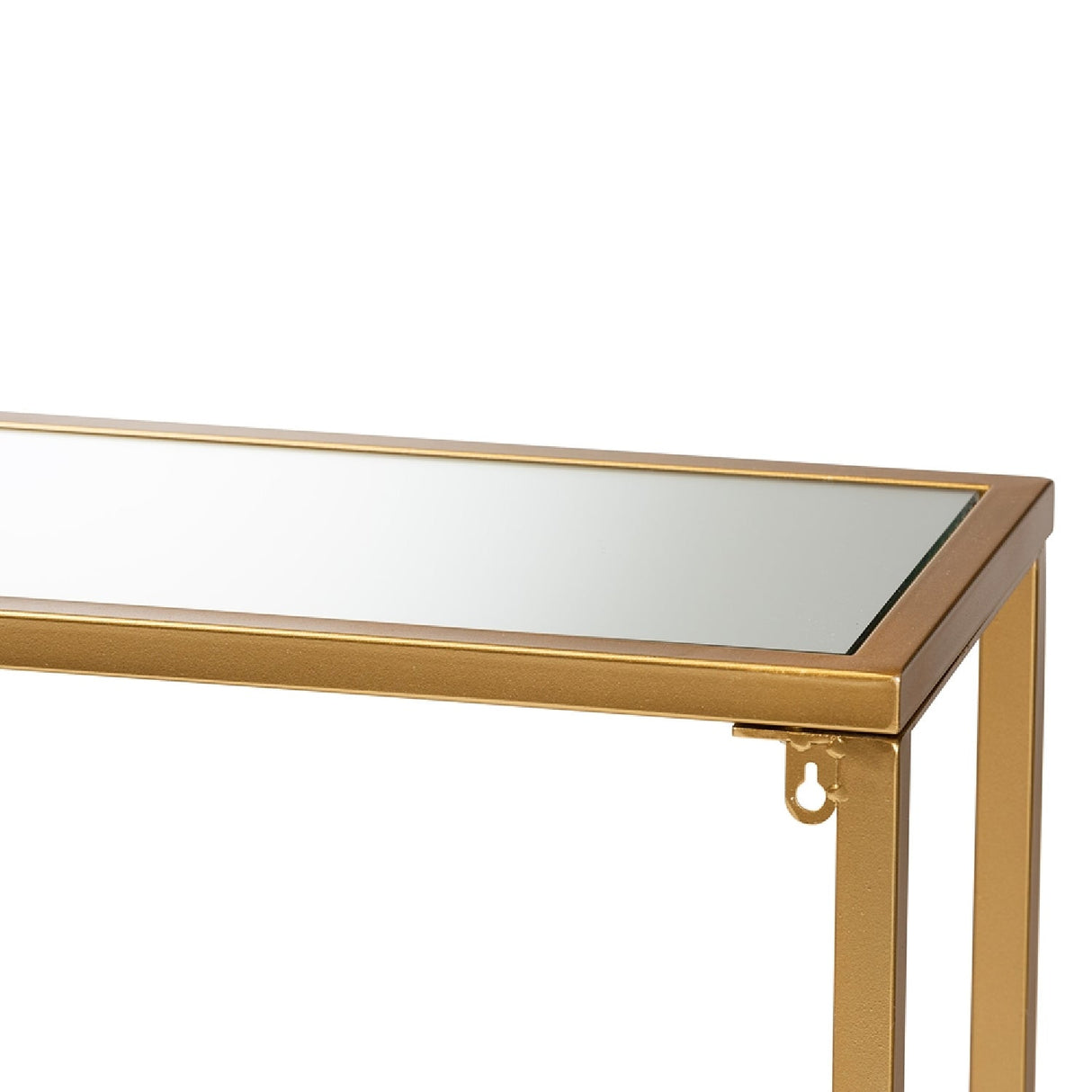 Gold Framed Glass Console Table | Bali Loom Alessa | Oroa.com