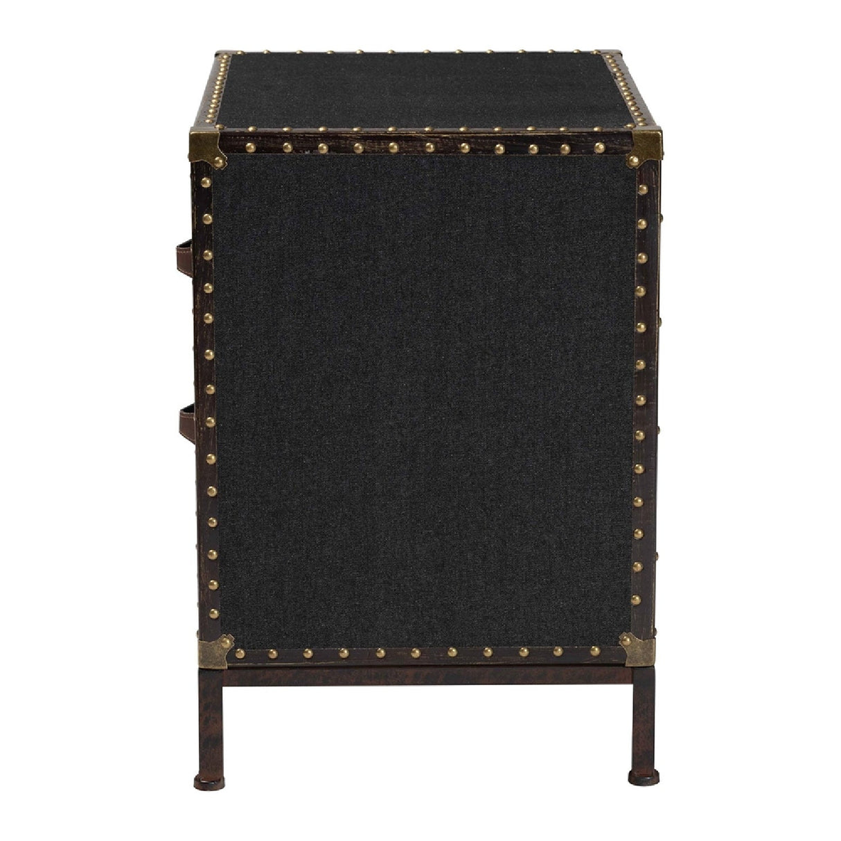 Modern European furniture - Black Canvas Trunk End Table - www.oroa.com