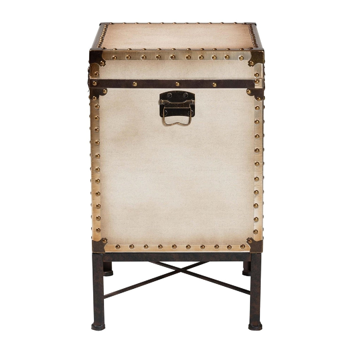 Modern European furniture - White Canvas Lift Top End Table - www.oroa.com