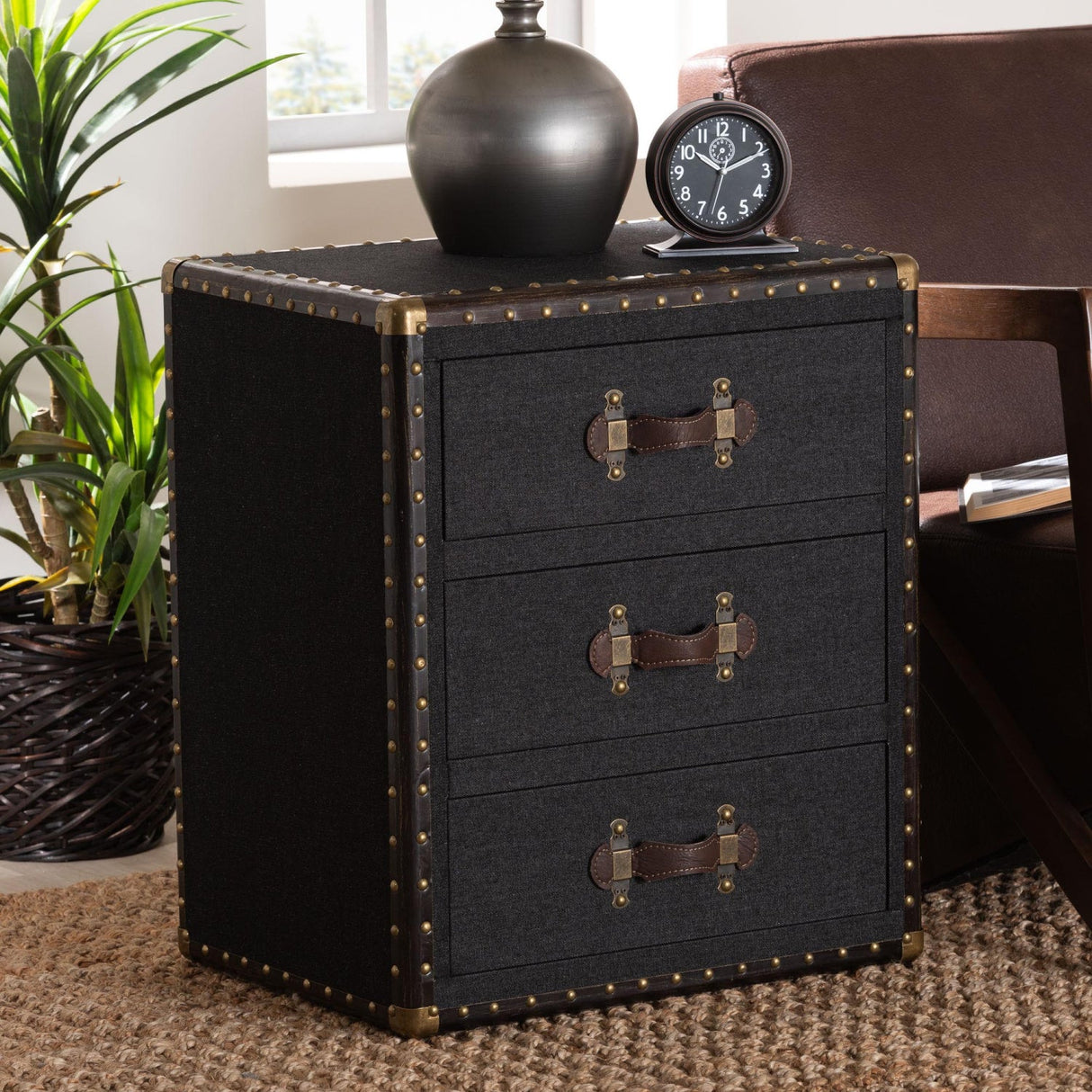 Modern European furniture - Vintage 3 Drawer End Table - www.oroa.com