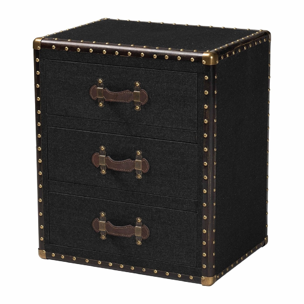 Modern European furniture - Vintage 3 Drawer End Table - www.oroa.com