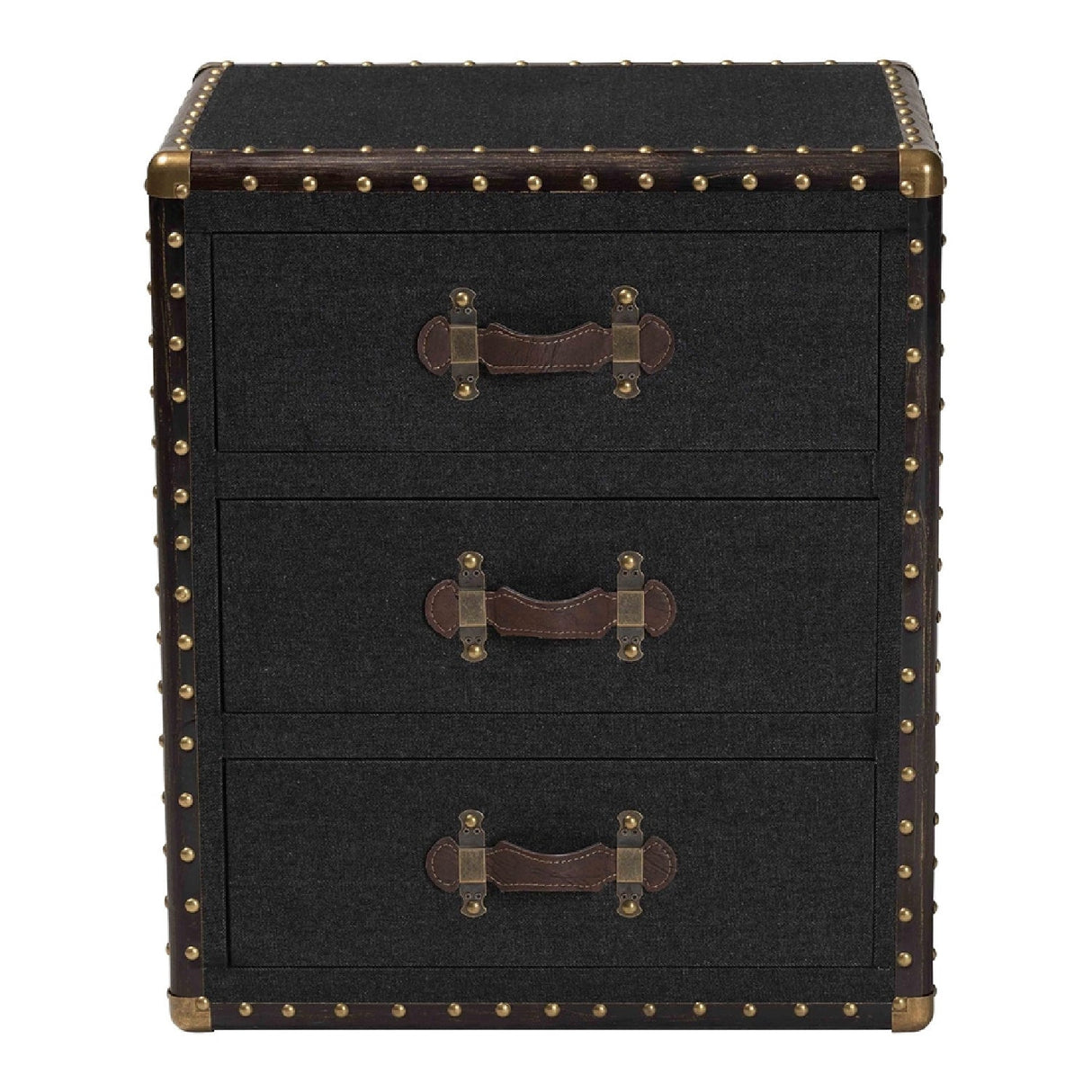 Modern European furniture - Vintage 3 Drawer End Table - www.oroa.com