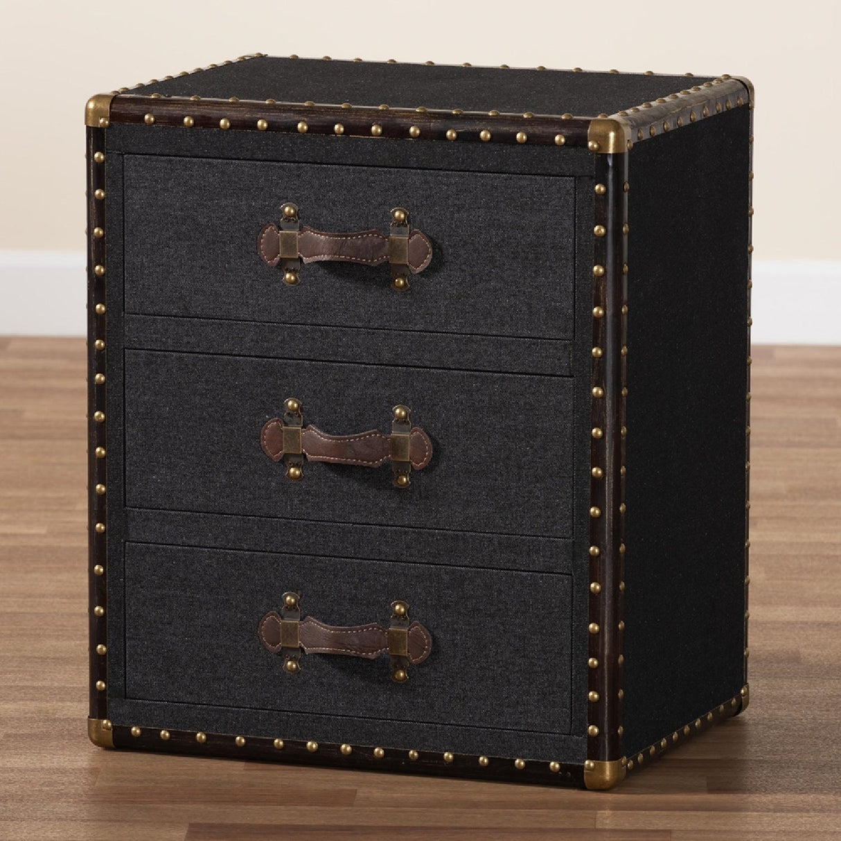 Modern European furniture - Vintage 3 Drawer End Table - www.oroa.com