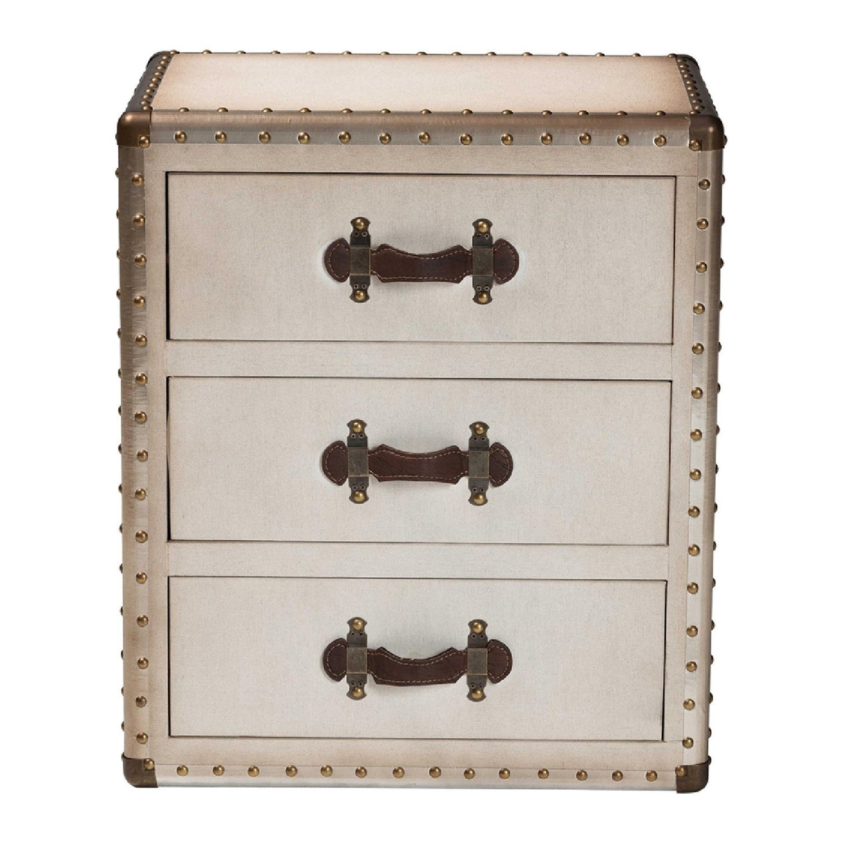 Modern European furniture - Vintage 3 Drawer End Table - www.oroa.com