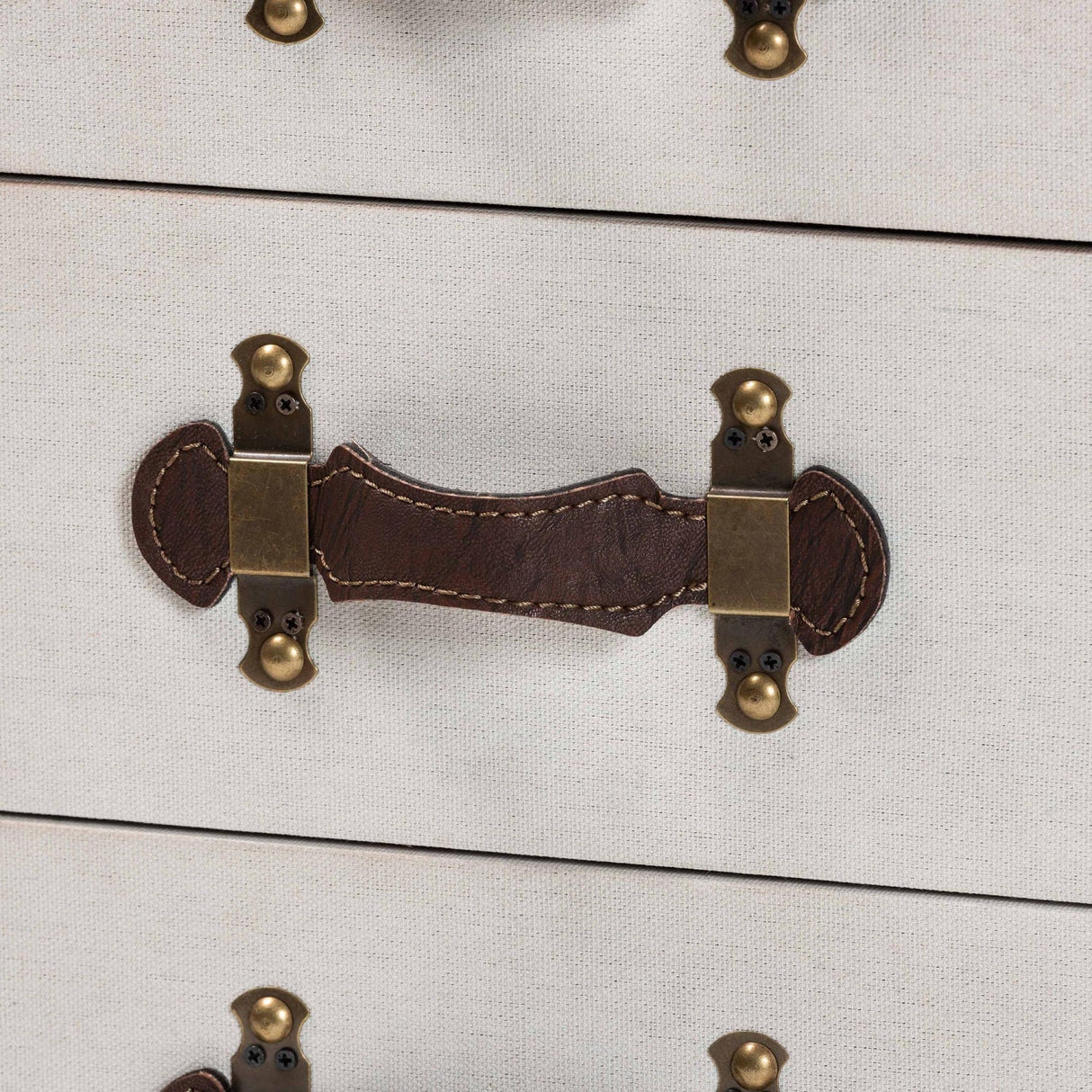 Modern European furniture - Vintage Metal 4 Drawer End Table - www.oroa.com