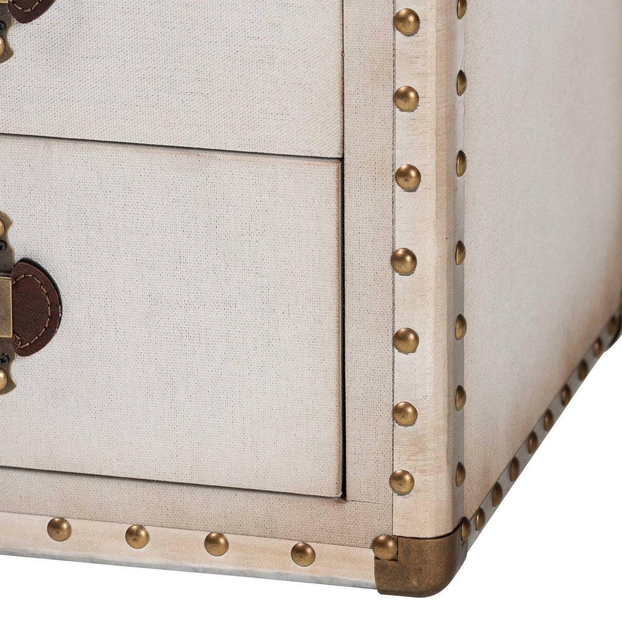Modern European furniture - Vintage Metal 4 Drawer End Table - www.oroa.com