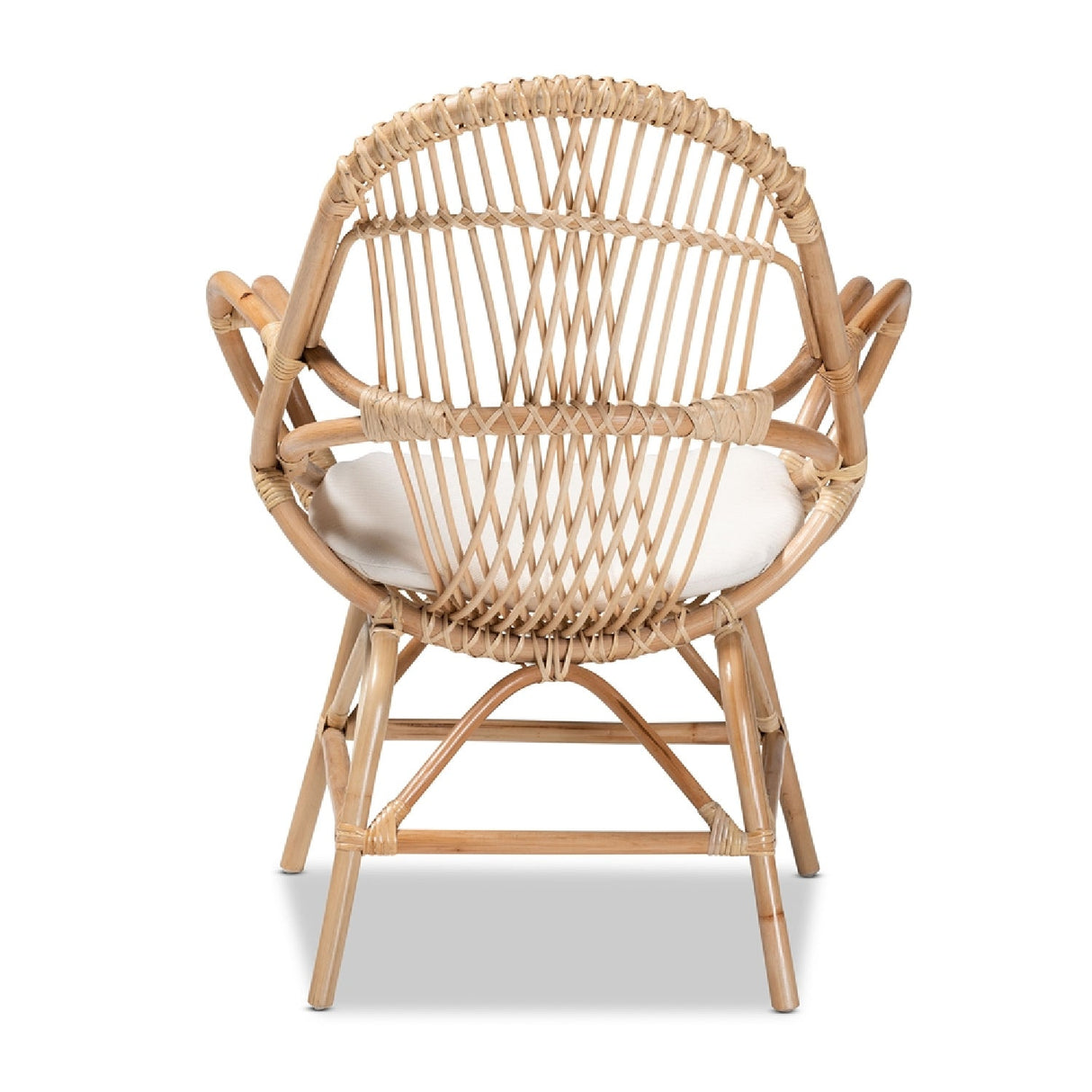 Modern European furniture - Rattan Woven Embellishments Accent Chair - www.oroa.com